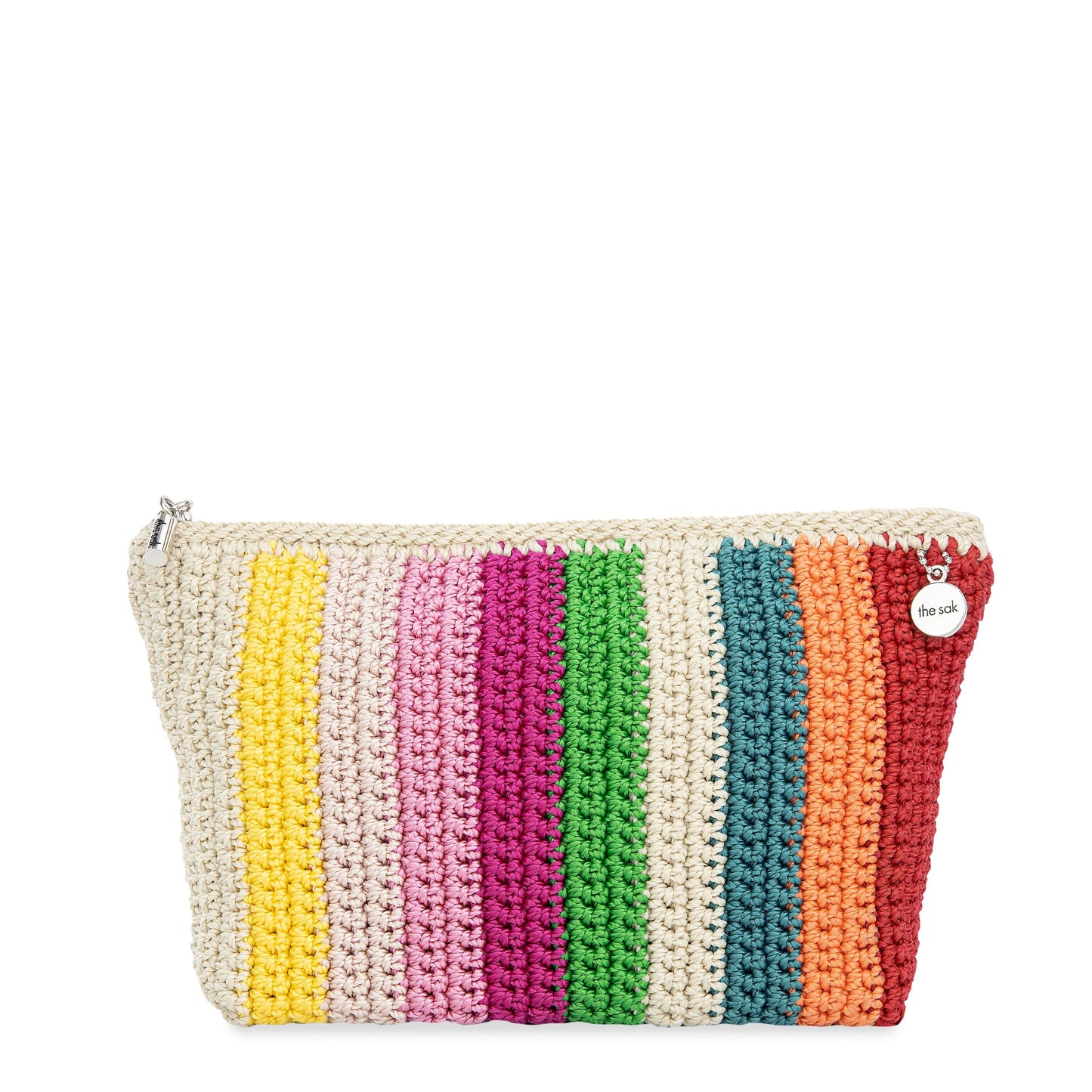 The Sak Essential Medium Pouch Crochet - |Beach Stripe|
