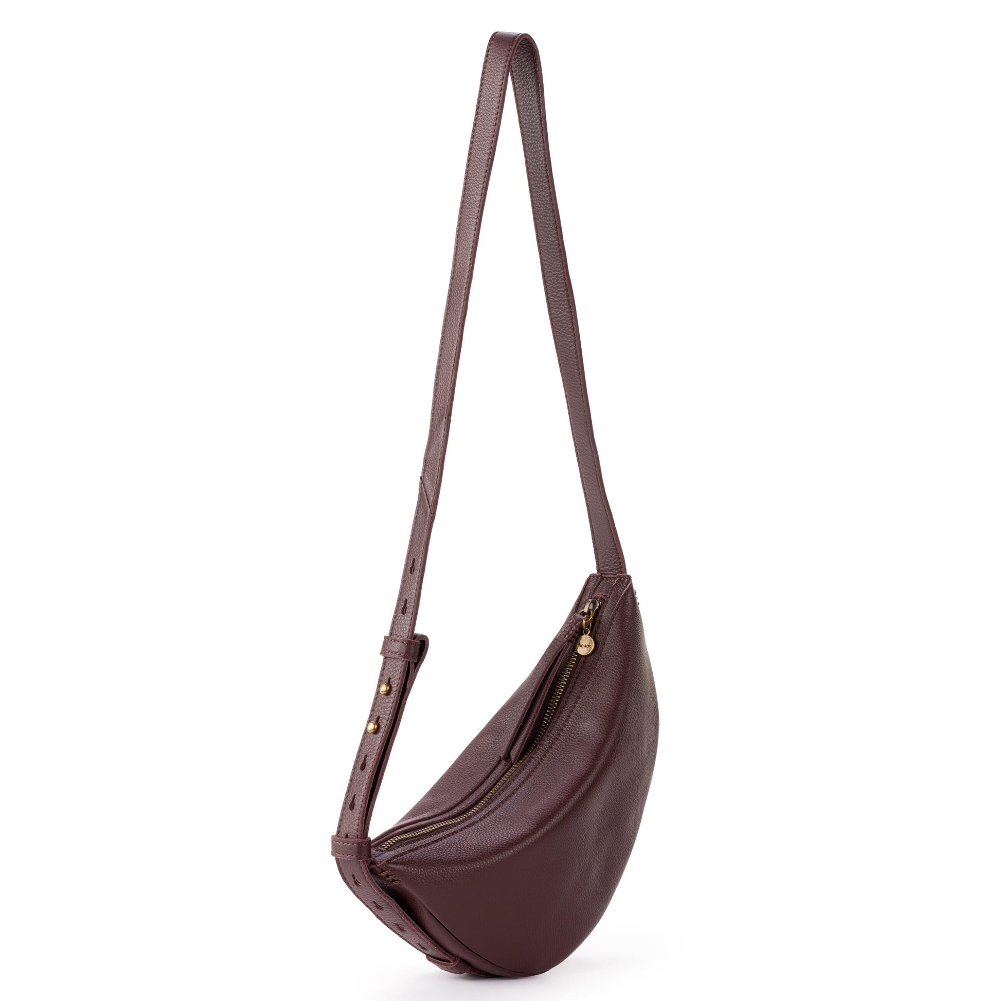 The Sak Tess Sling Bag Leather - |Mahogany|
