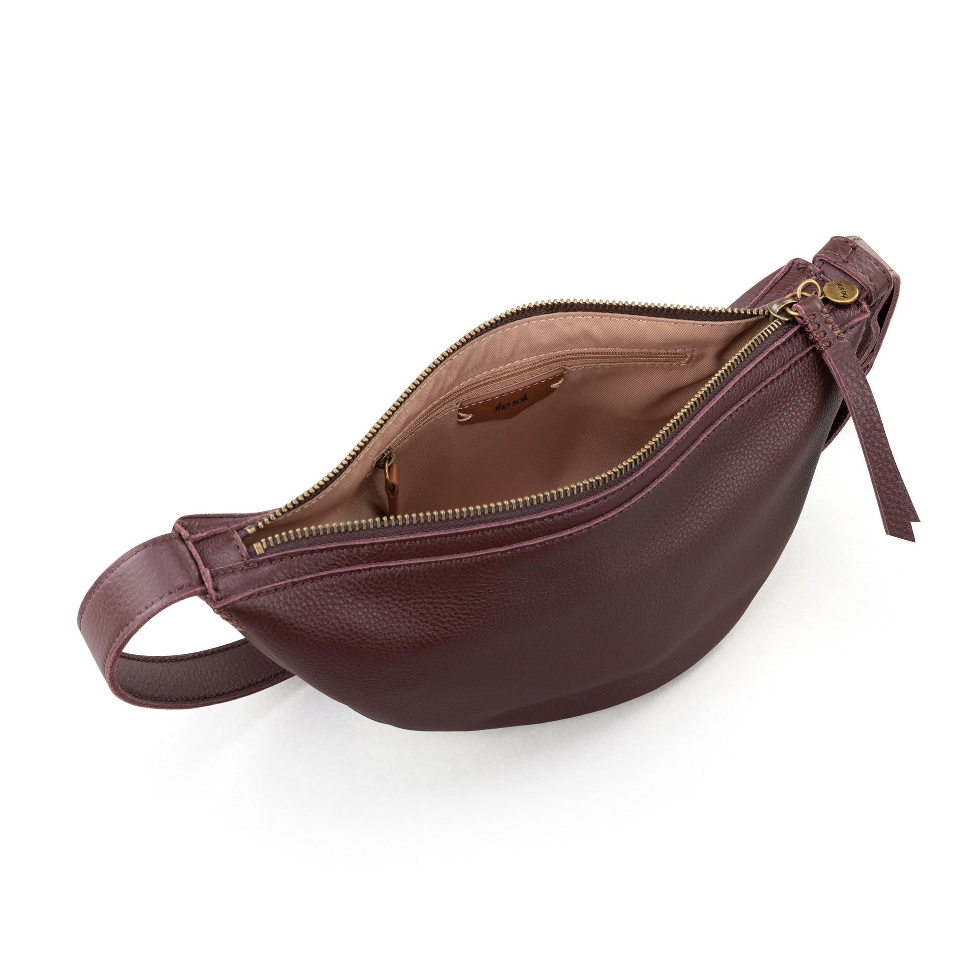 The Sak Tess Sling Bag Leather - |Mahogany|