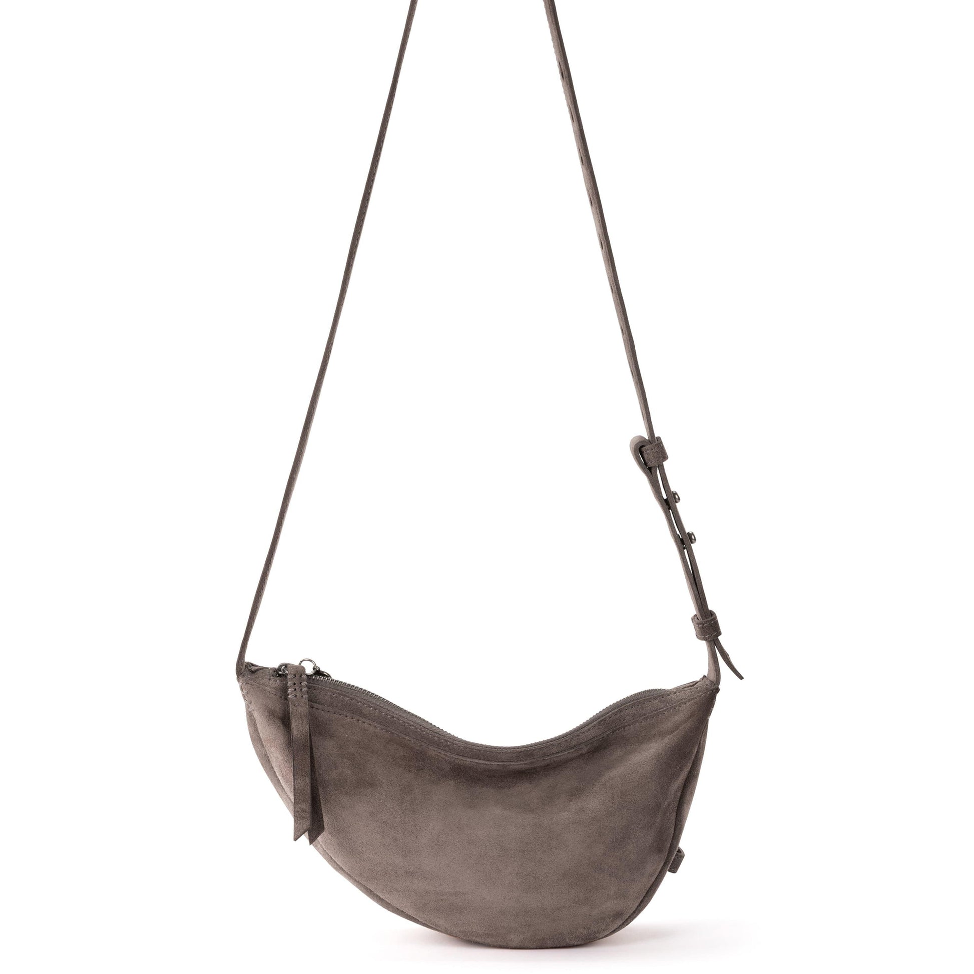 The Sak Tess Sling Bag Leather - |Mushroom Suede|