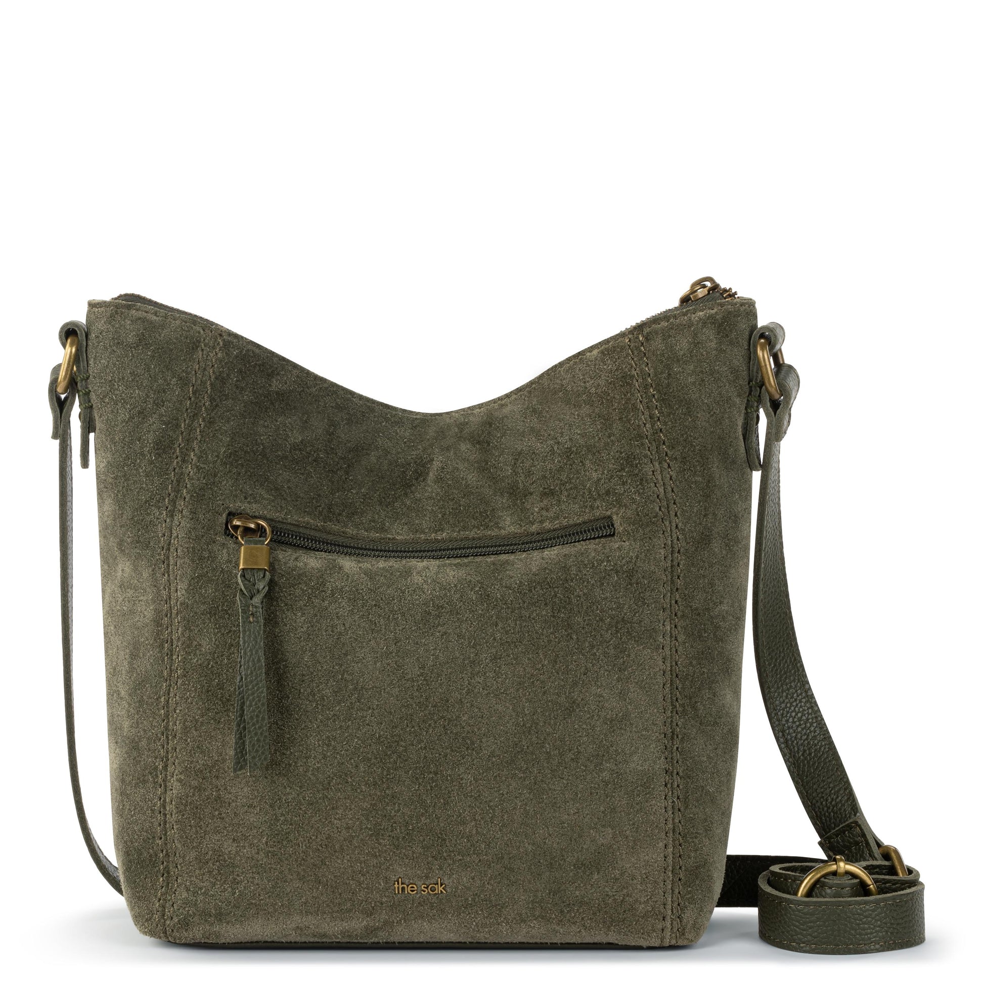 The Sak Ashland Crossbody Leather - |Moss Suede|