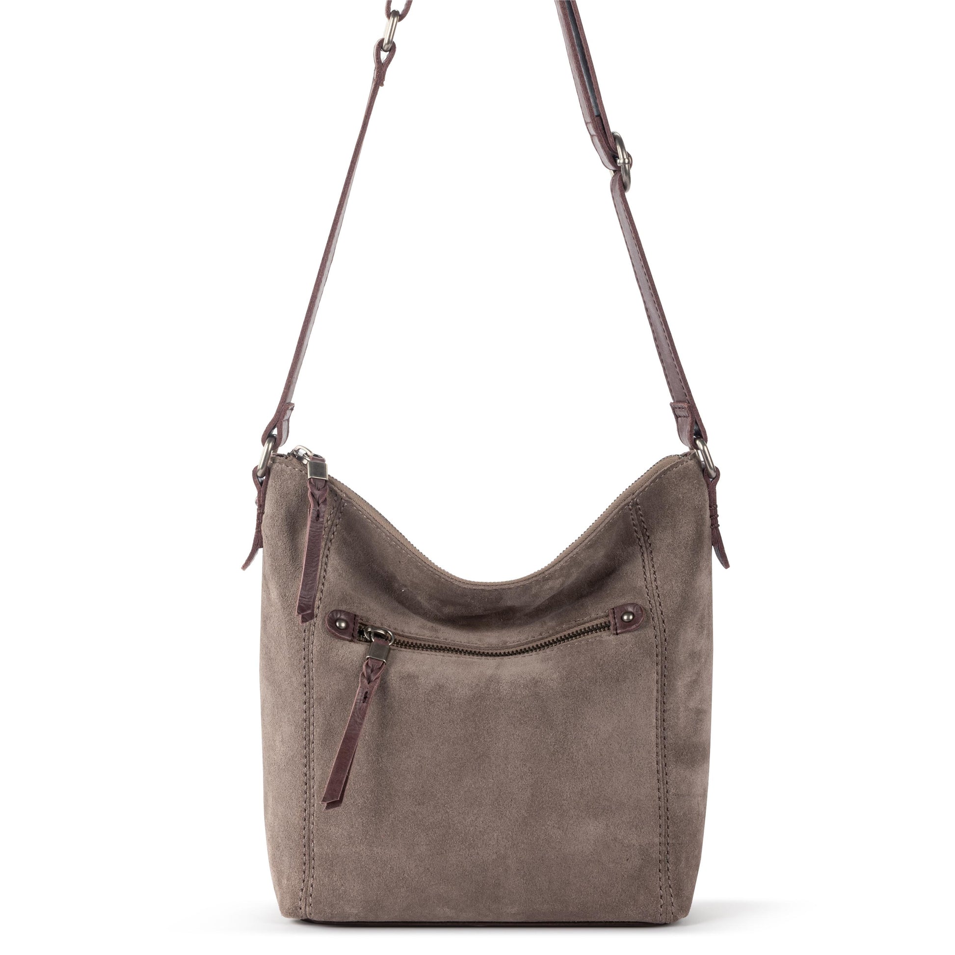 The Sak Ashland Crossbody Leather - |Mushroom Suede|