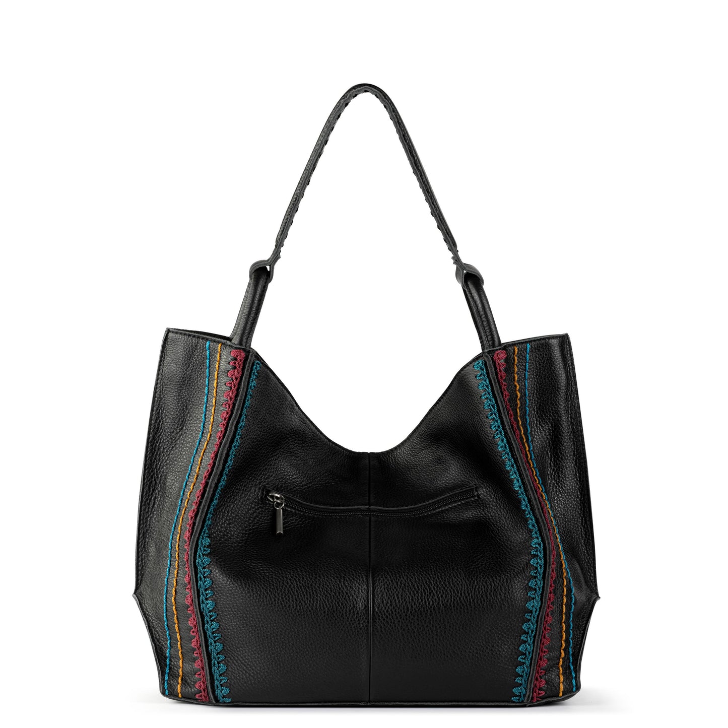 The Sak Los Feliz Slouchy Large Tote Leather - |Black Multi Seminyak|