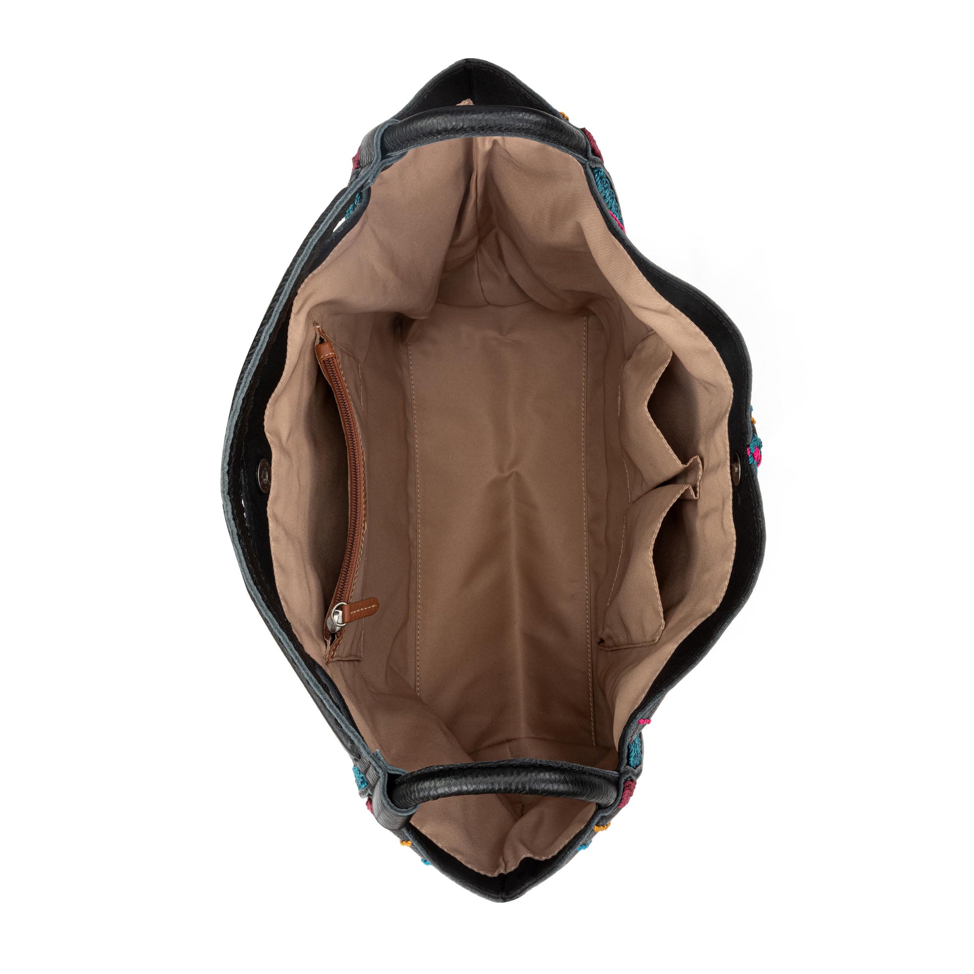 The Sak Los Feliz Slouchy Large Tote Leather - |Black Multi Seminyak|