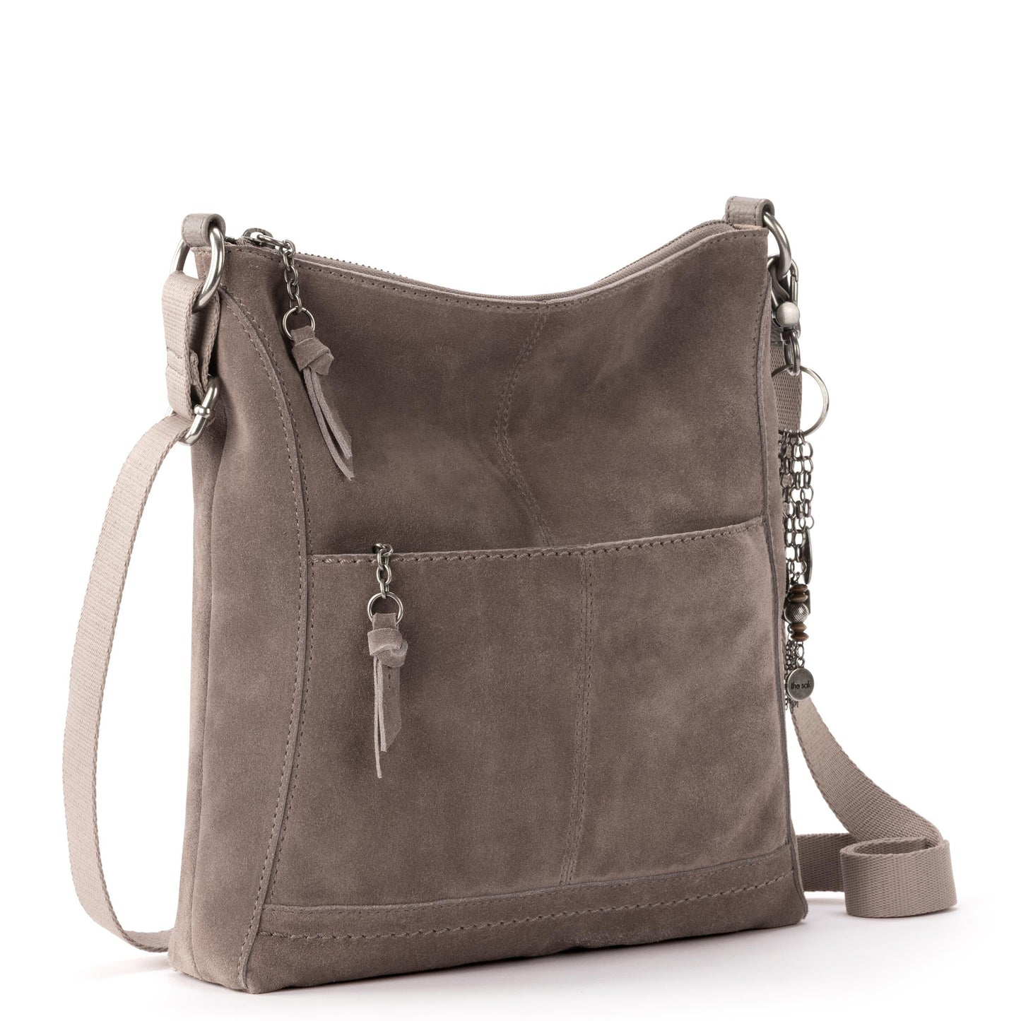 The Sak Lucia Crossbody Leather - |Mushroom Suede|