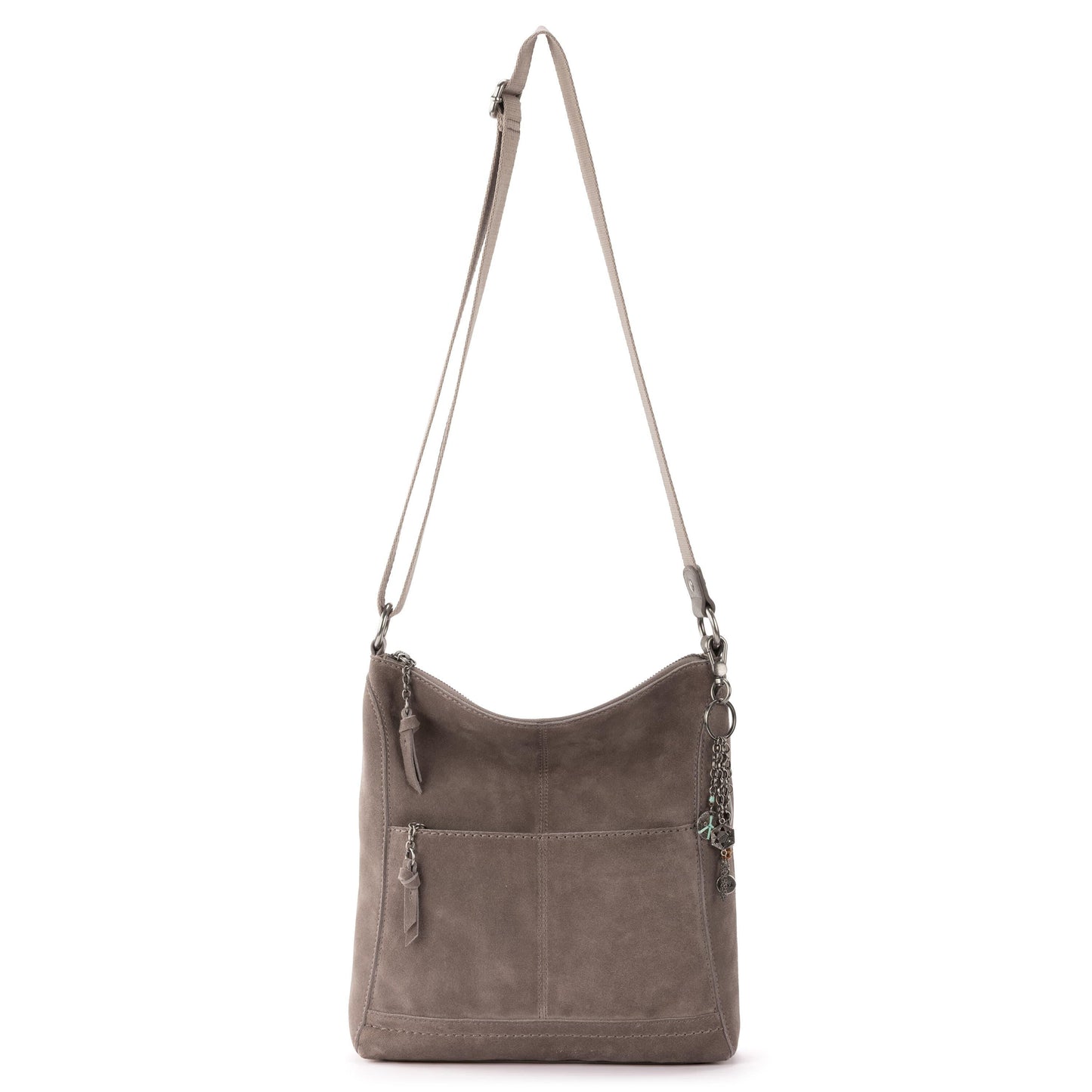 The Sak Lucia Crossbody Leather - |Mushroom Suede|