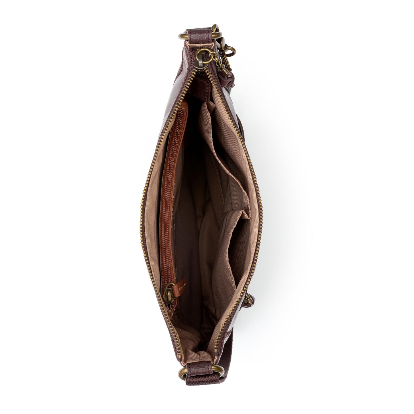 The Sak Lucia Crossbody Leather - |Mahogany Tile Emboss|
