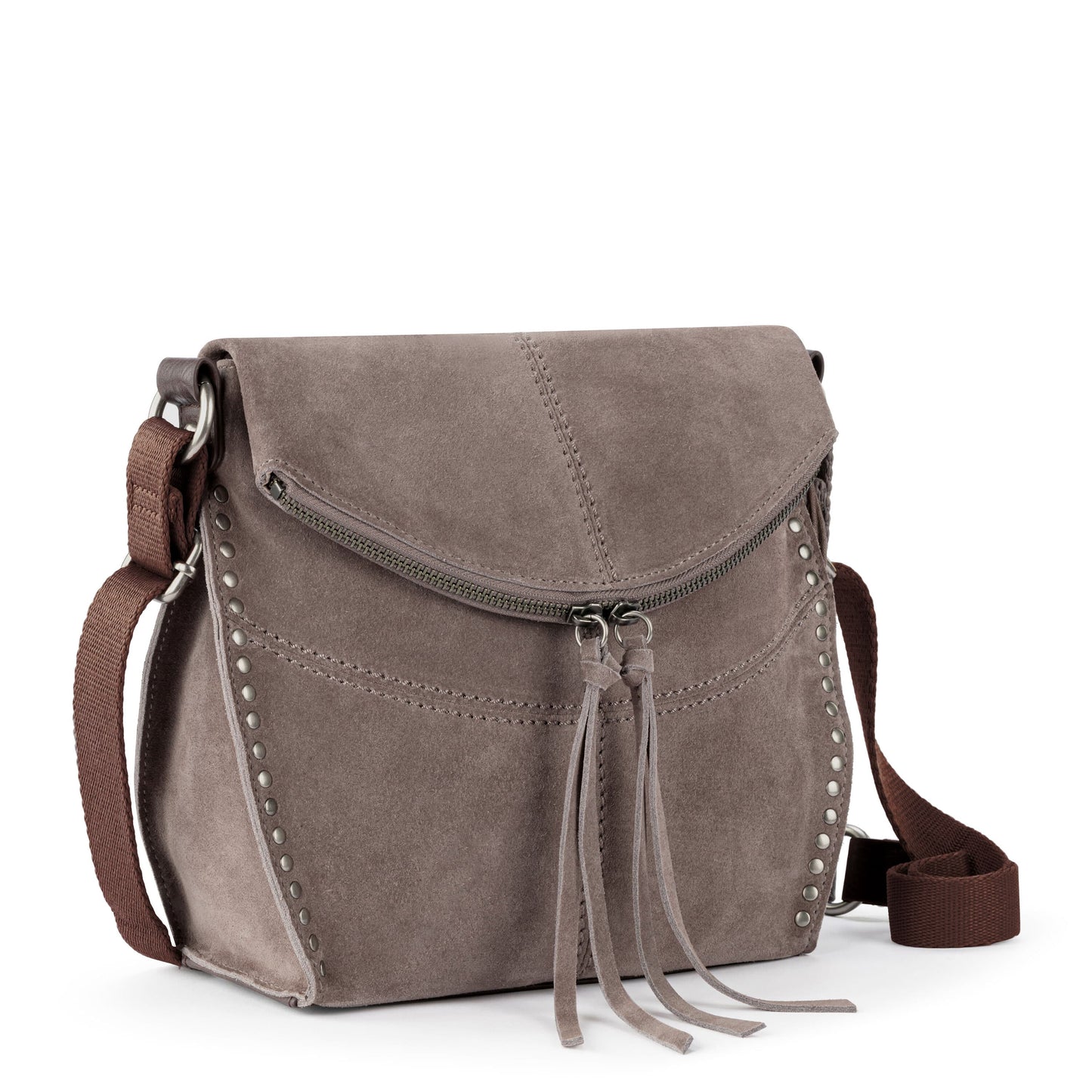 The Sak Silverlake Crossbody Leather - |Mushroom Suede|