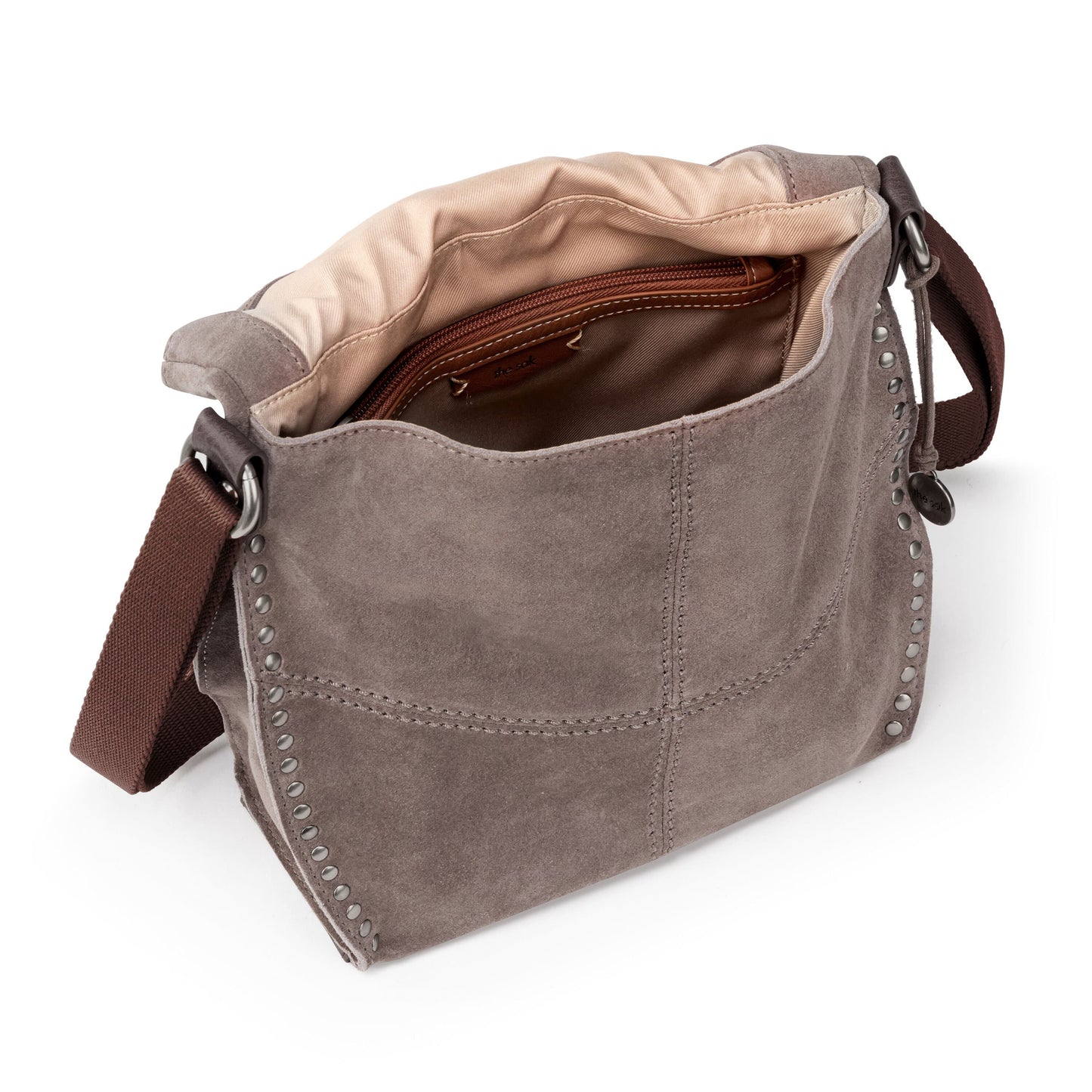 The Sak Silverlake Crossbody Leather - |Mushroom Suede|