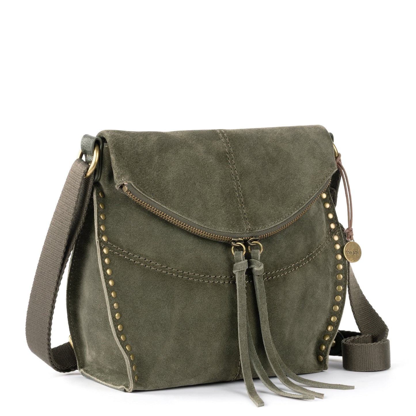 The Sak Silverlake Crossbody Leather - |Moss Suede|