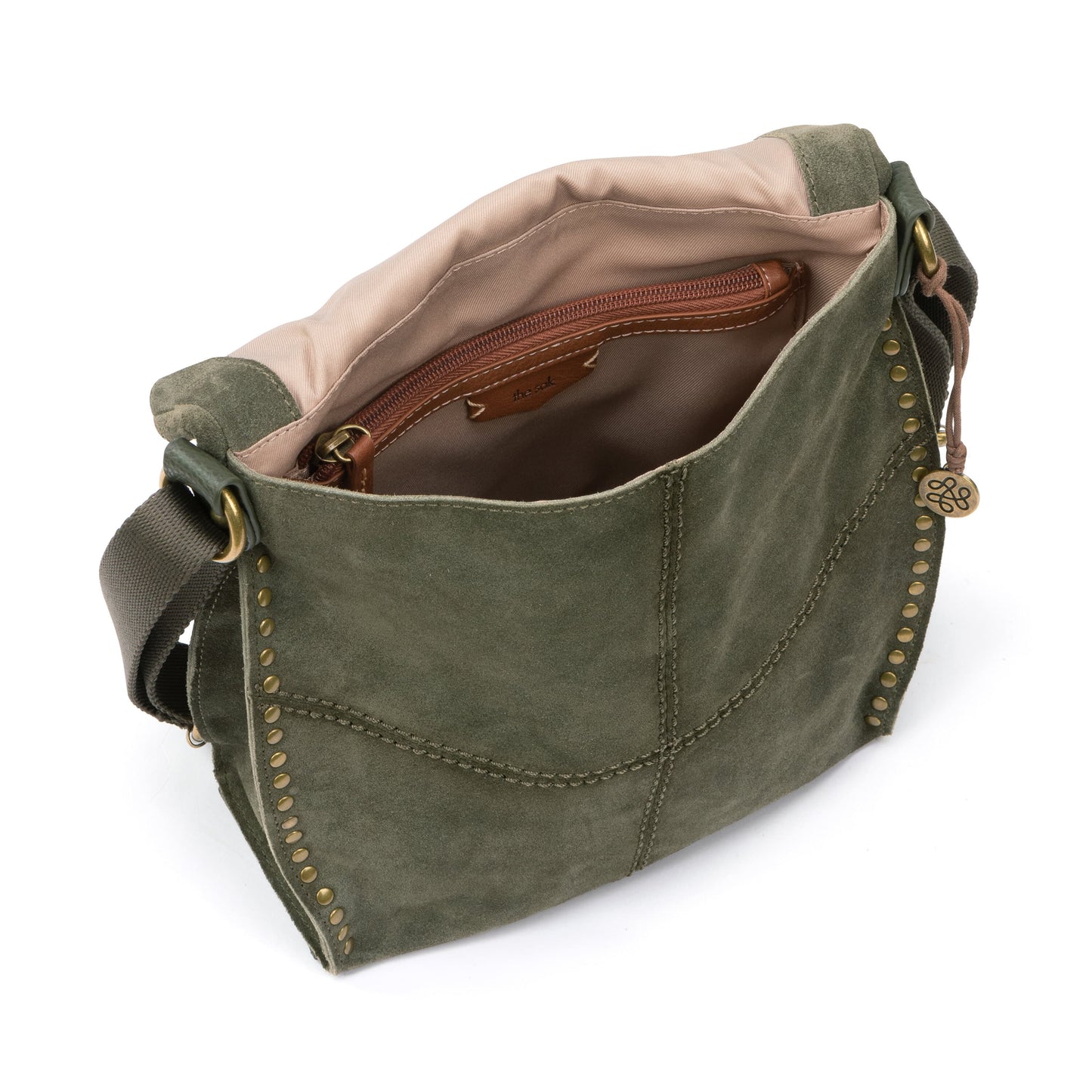 The Sak Silverlake Crossbody Leather - |Moss Suede|
