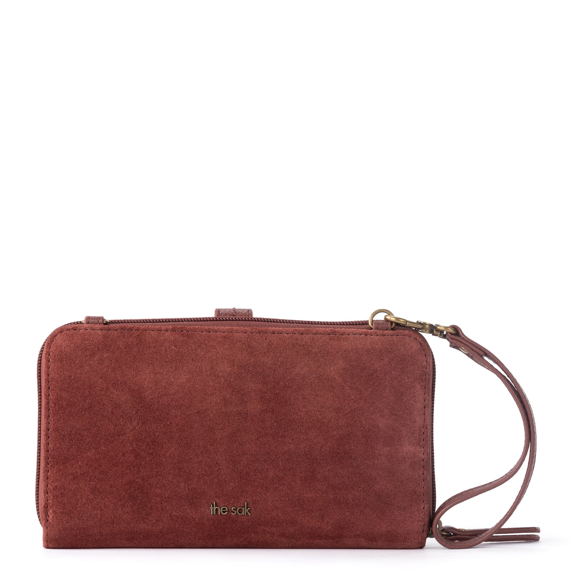 The Sak Iris Large Smartphone Crossbody Leather - |Suede Multi Patch|