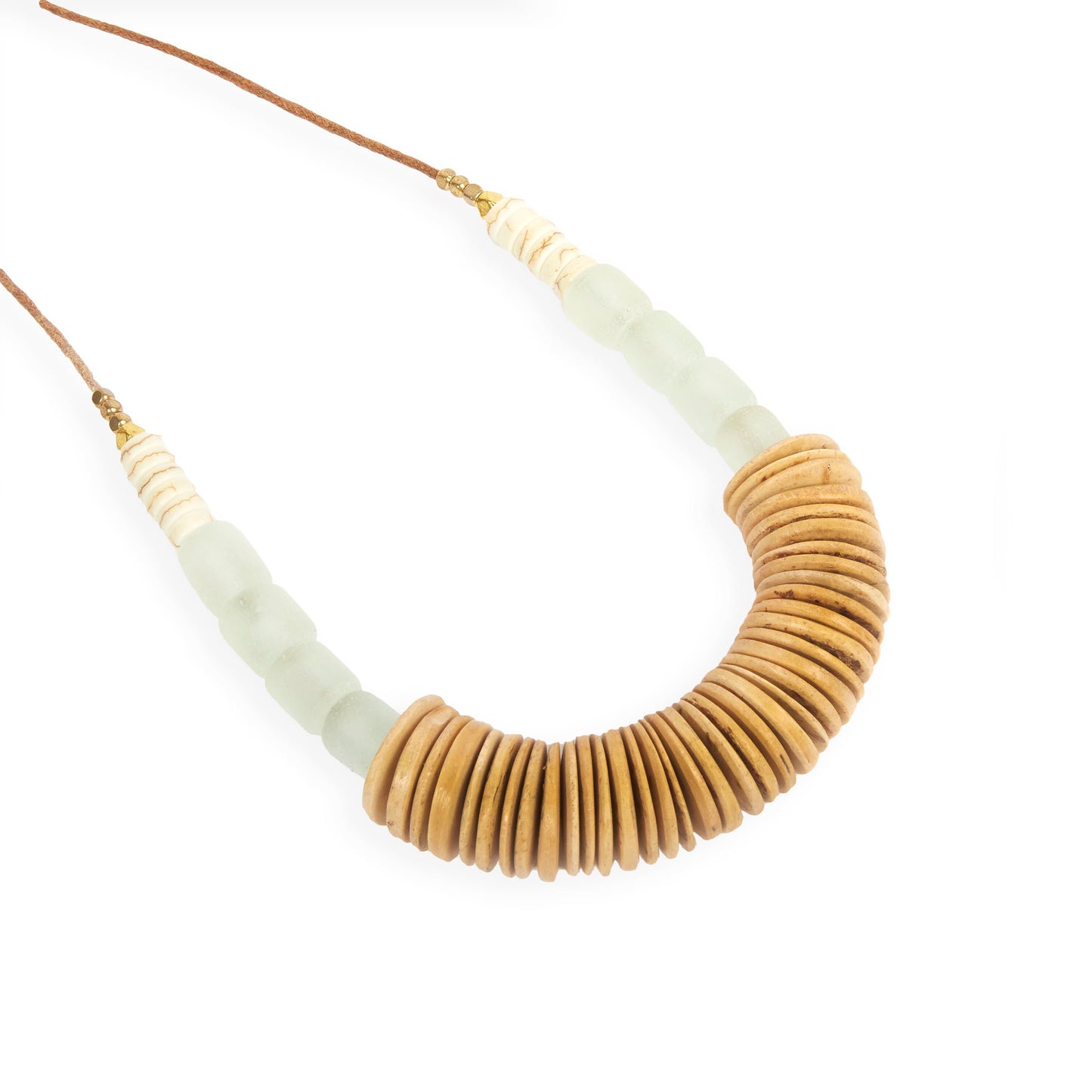 The Sak Willow Statement Necklace - |Basil|