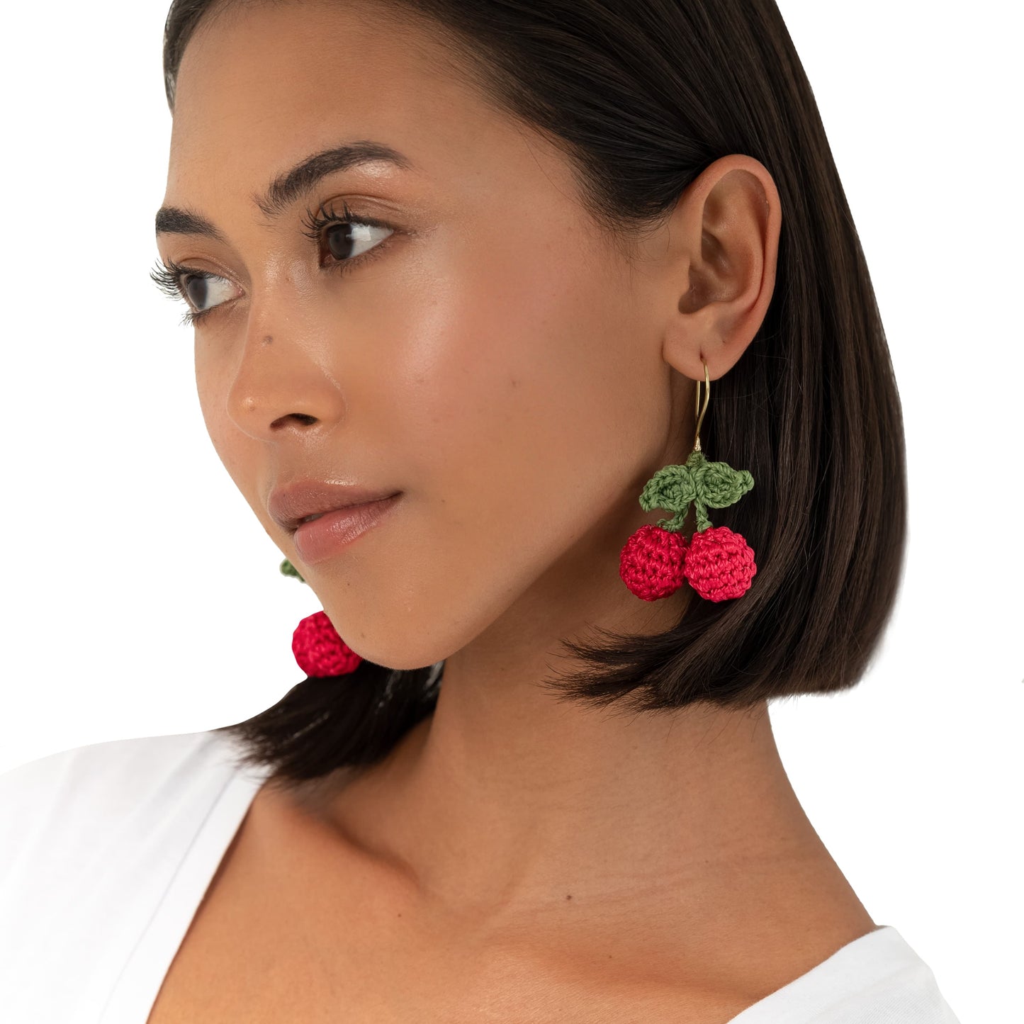 The Sak Cyrus Charm Earrings - |Cherry|