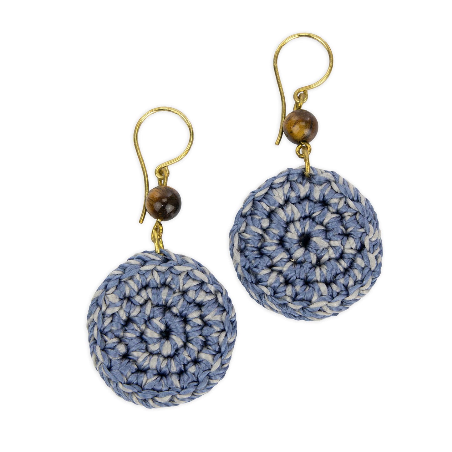 The Sak Jasper Disc Earrings - |Ocean Multi|