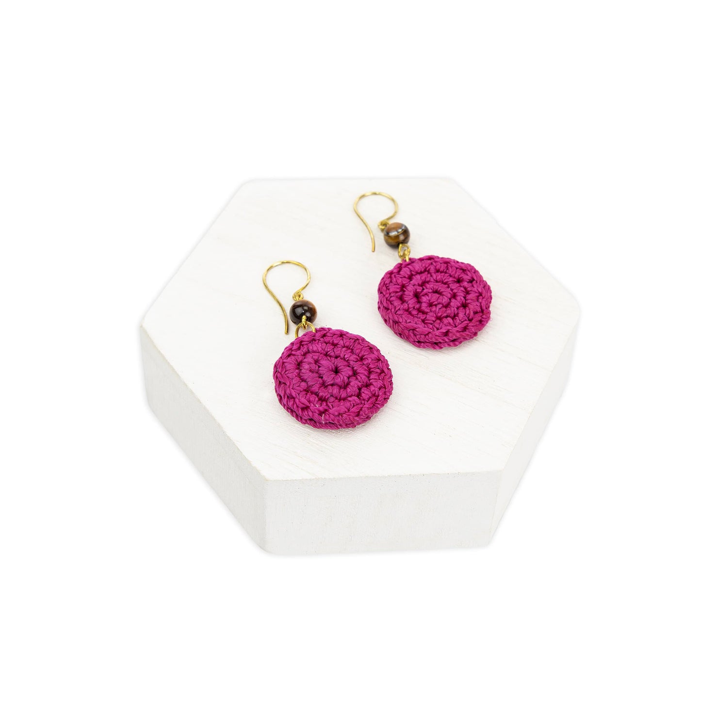 The Sak Jasper Disc Earrings - |Pinkberry|