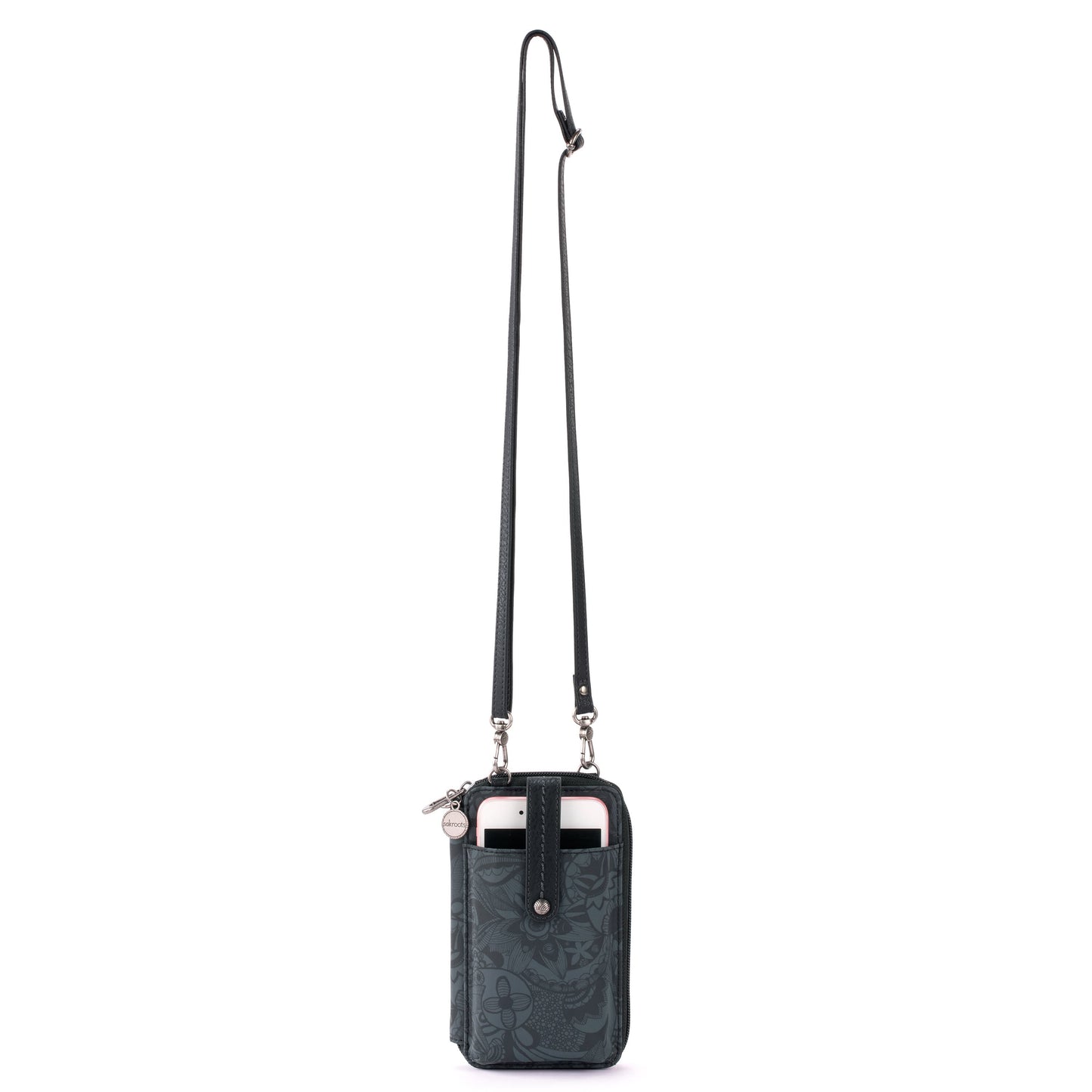 Sakroots Salinas Smartphone Crossbody EcoTwill - |Black Spirit Desert|