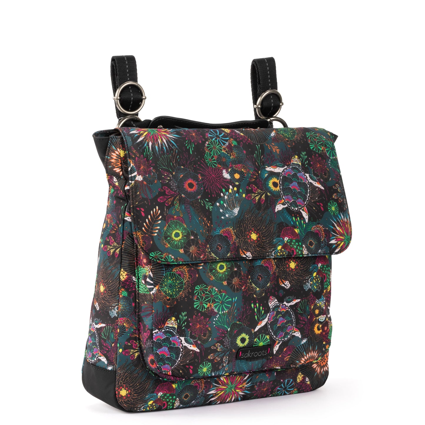 Sakroots Olympic Convertible Backpack EcoTwill - |Rainbow Seascape|