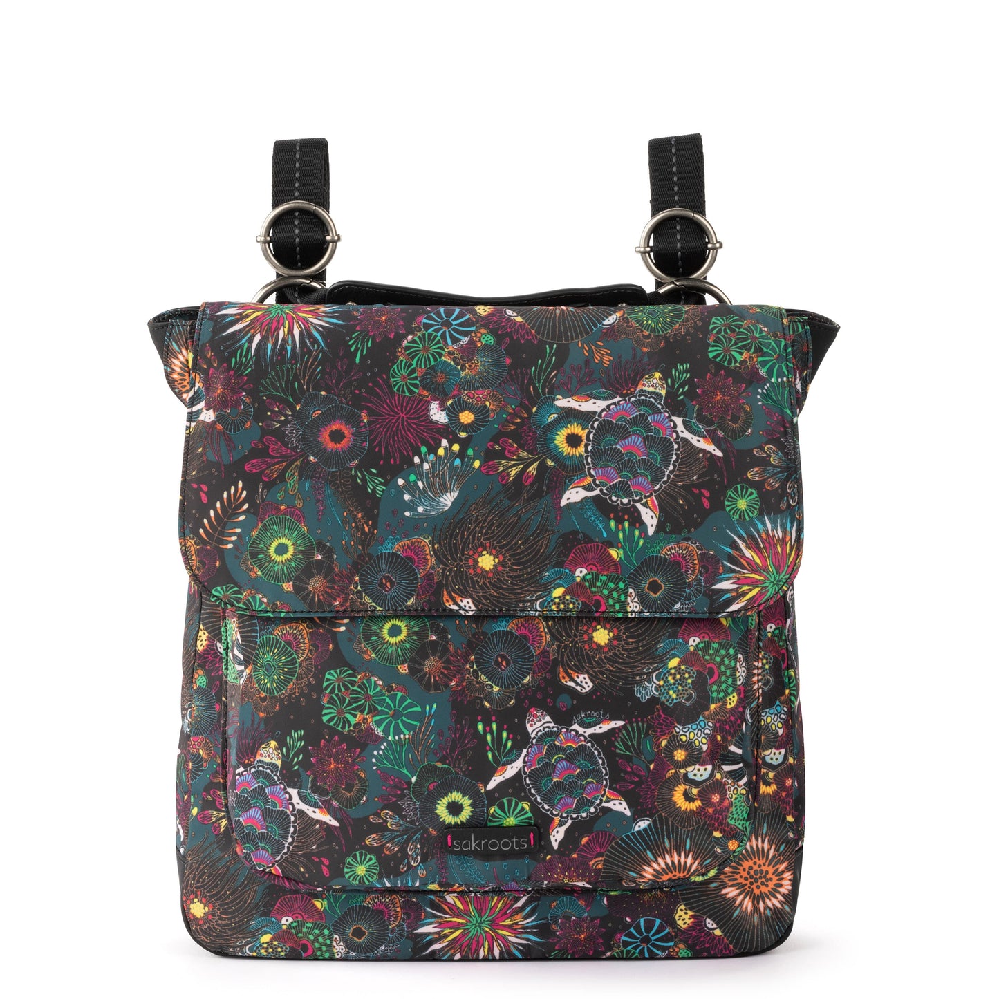 Sakroots Olympic Convertible Backpack EcoTwill - |Rainbow Seascape|