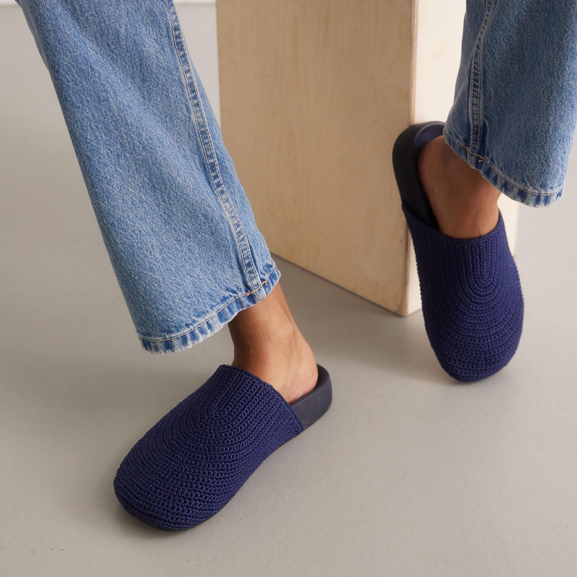 The Sak Bolinas Clog Crochet - |Denim|