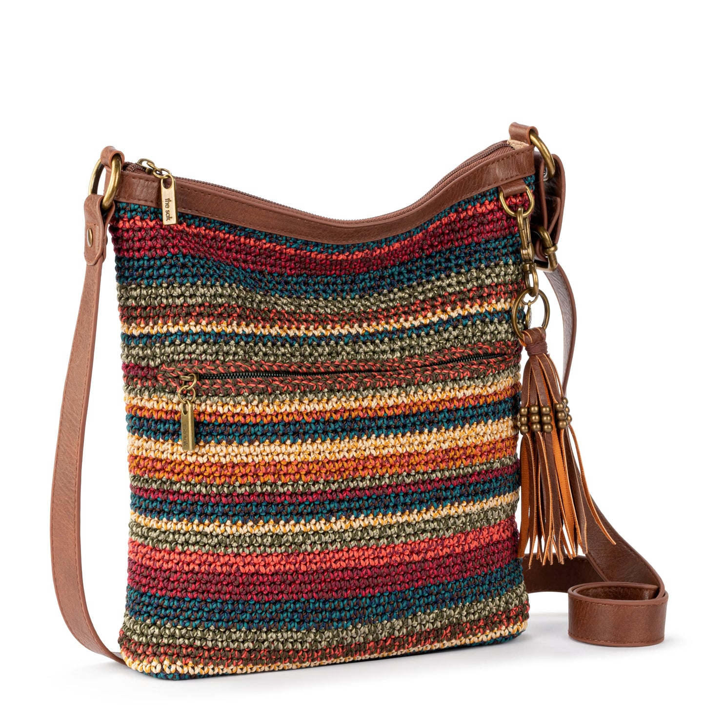 The Sak Lucia Crossbody Crochet - |Woodland Stripe|
