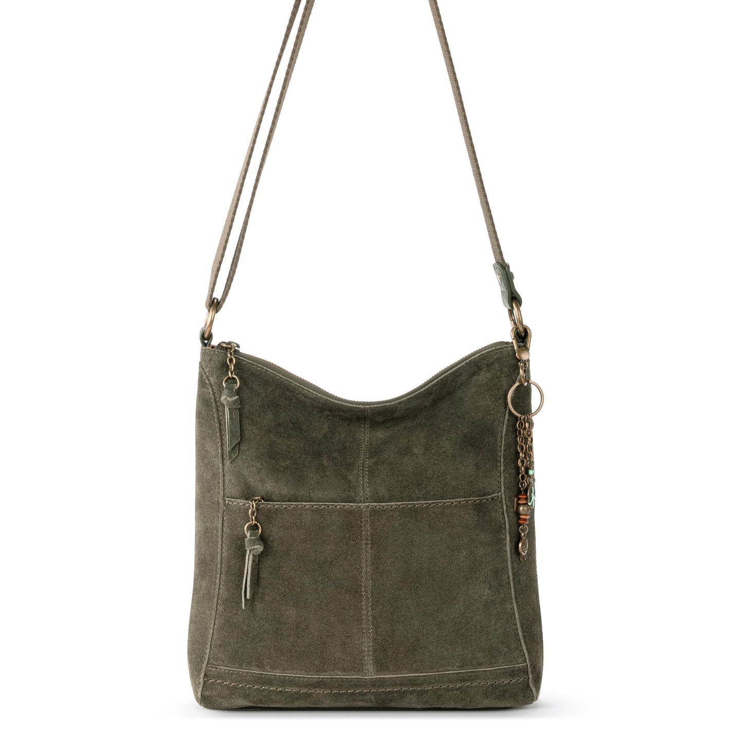 The Sak Lucia Crossbody Leather - |Moss Suede|