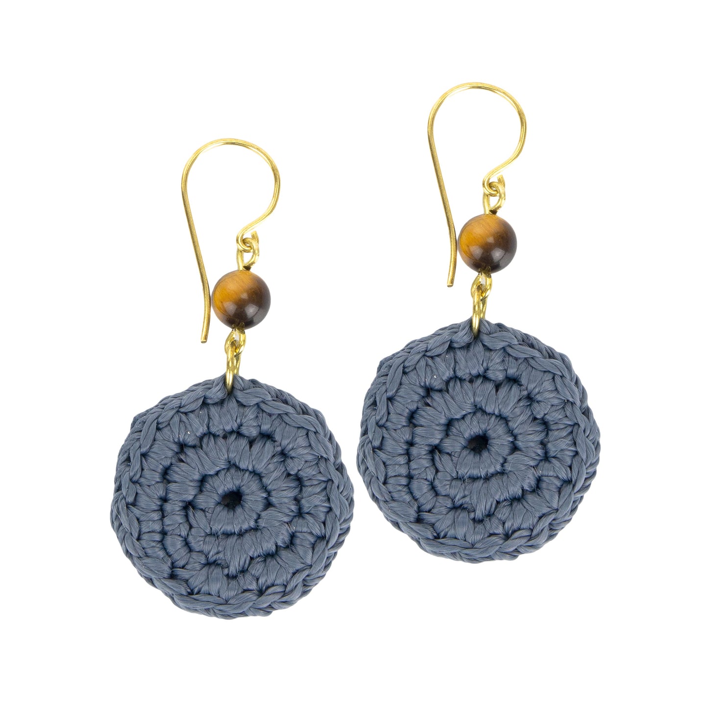 The Sak Jasper Disc Earrings - |Maritime|
