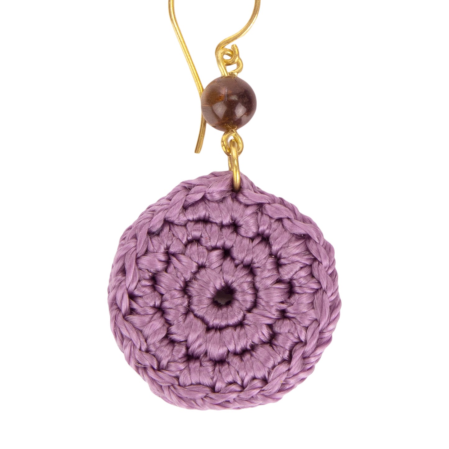 The Sak Jasper Disc Earrings - |Heather|