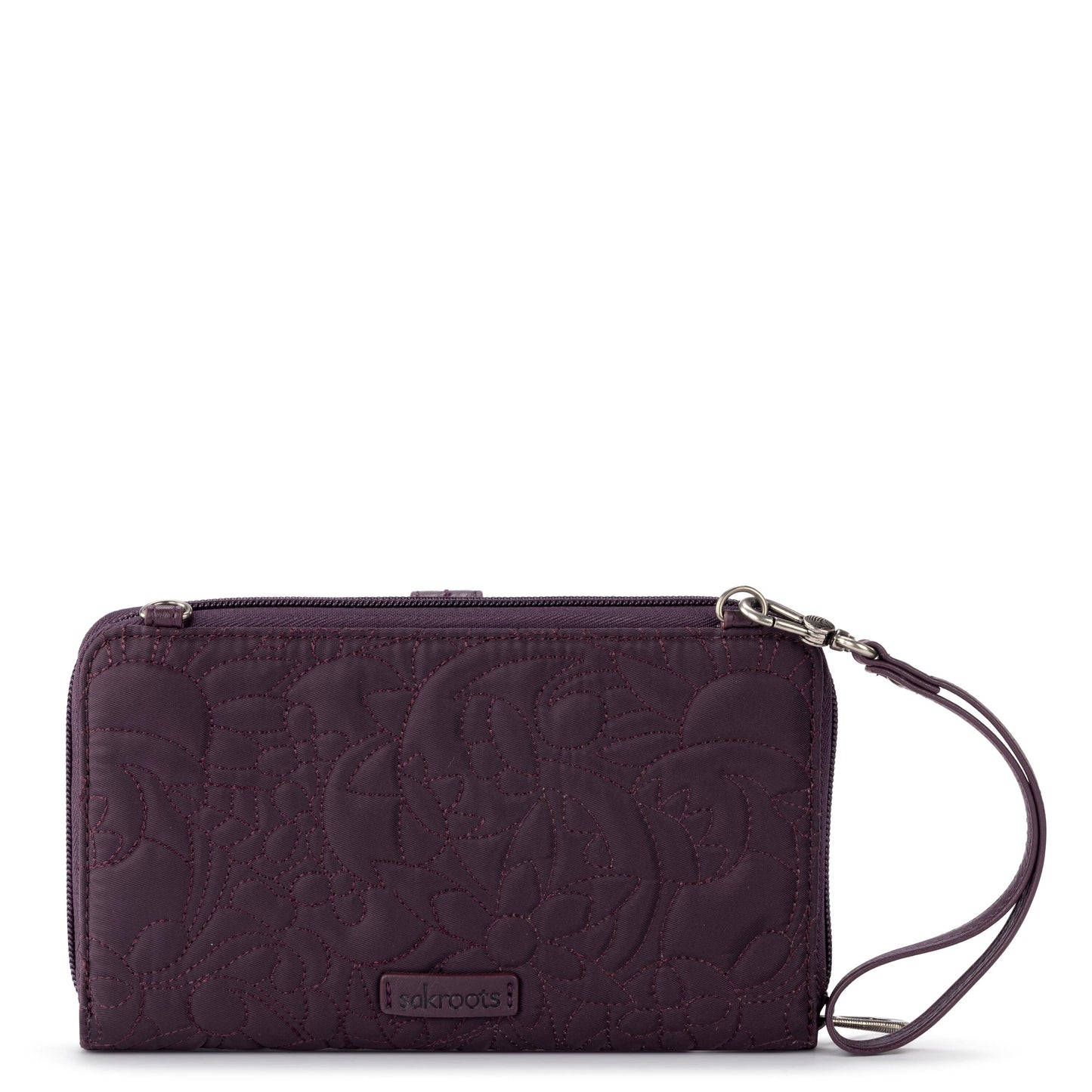 Sakroots Large Smartphone Crossbody EcoTwill - |Aubergine Spirit Desert Quilted|