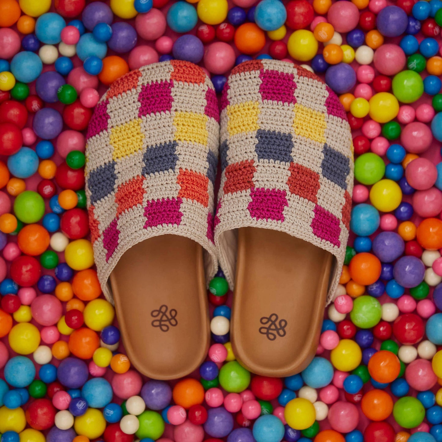 The Sak Bolinas Clog Crochet - |Multi Check|
