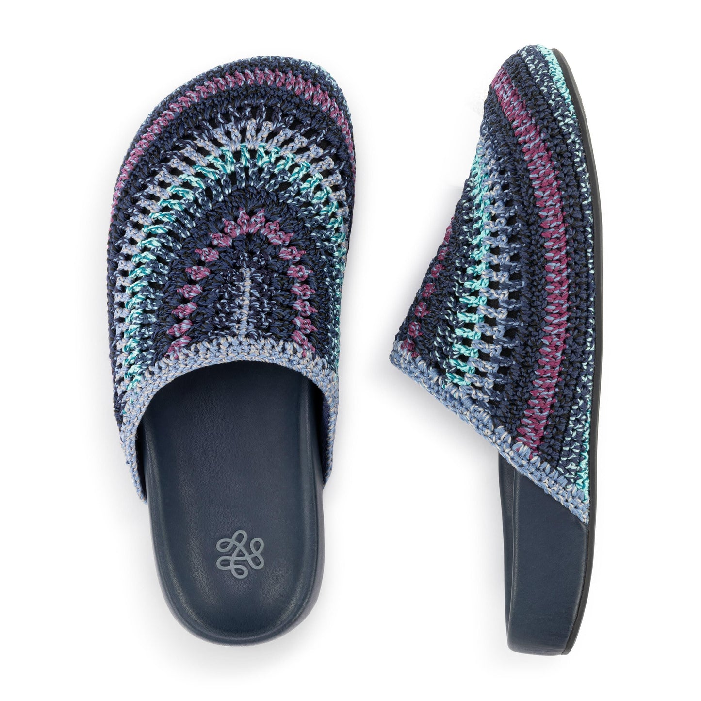 The Sak Bolinas Clog Crochet - |Lapis Stripe|