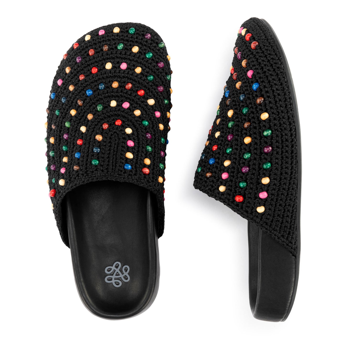 The Sak Bolinas Clog Crochet - |Black Multi Beads|
