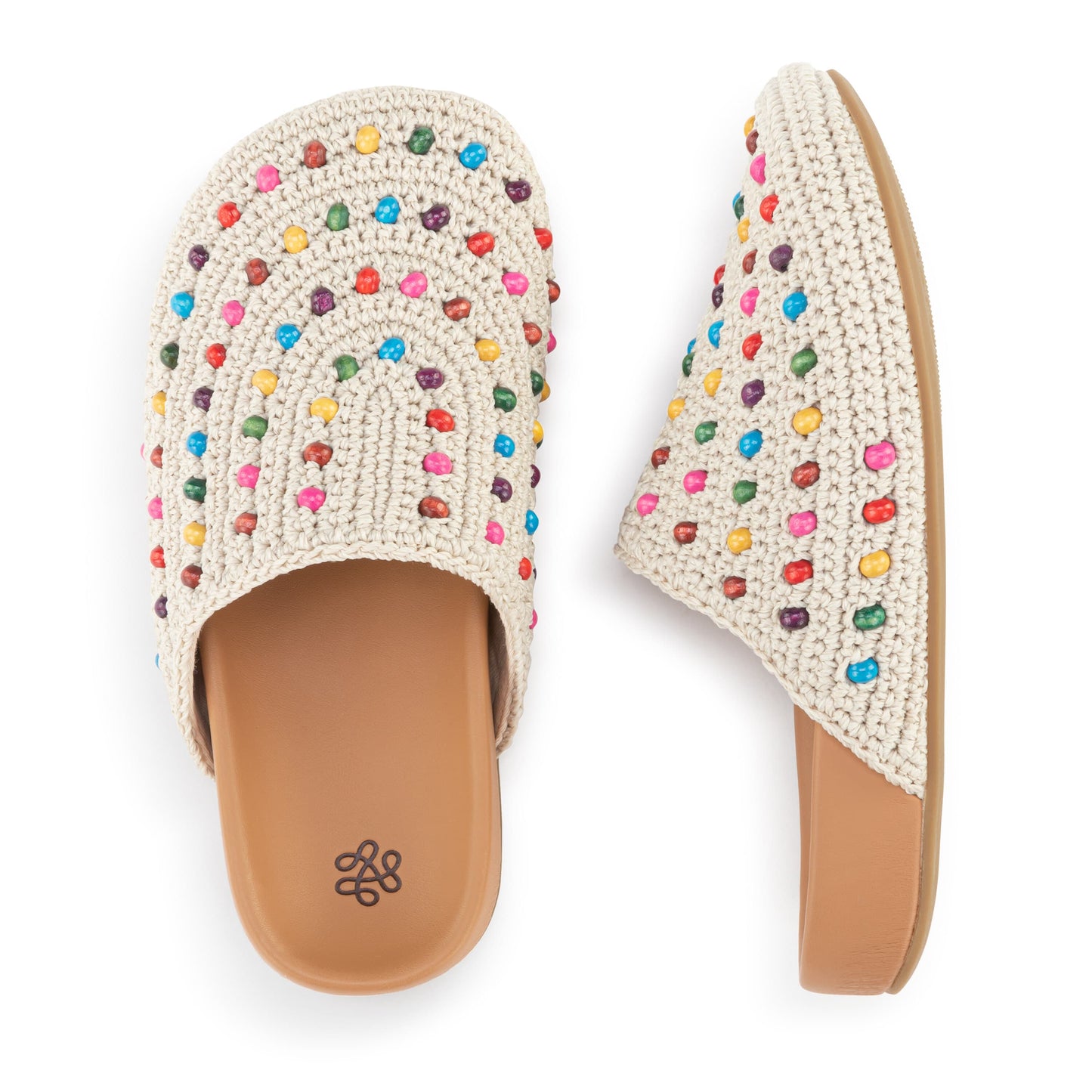 The Sak Bolinas Clog Kids Crochet - |Ecru Multi Beads|