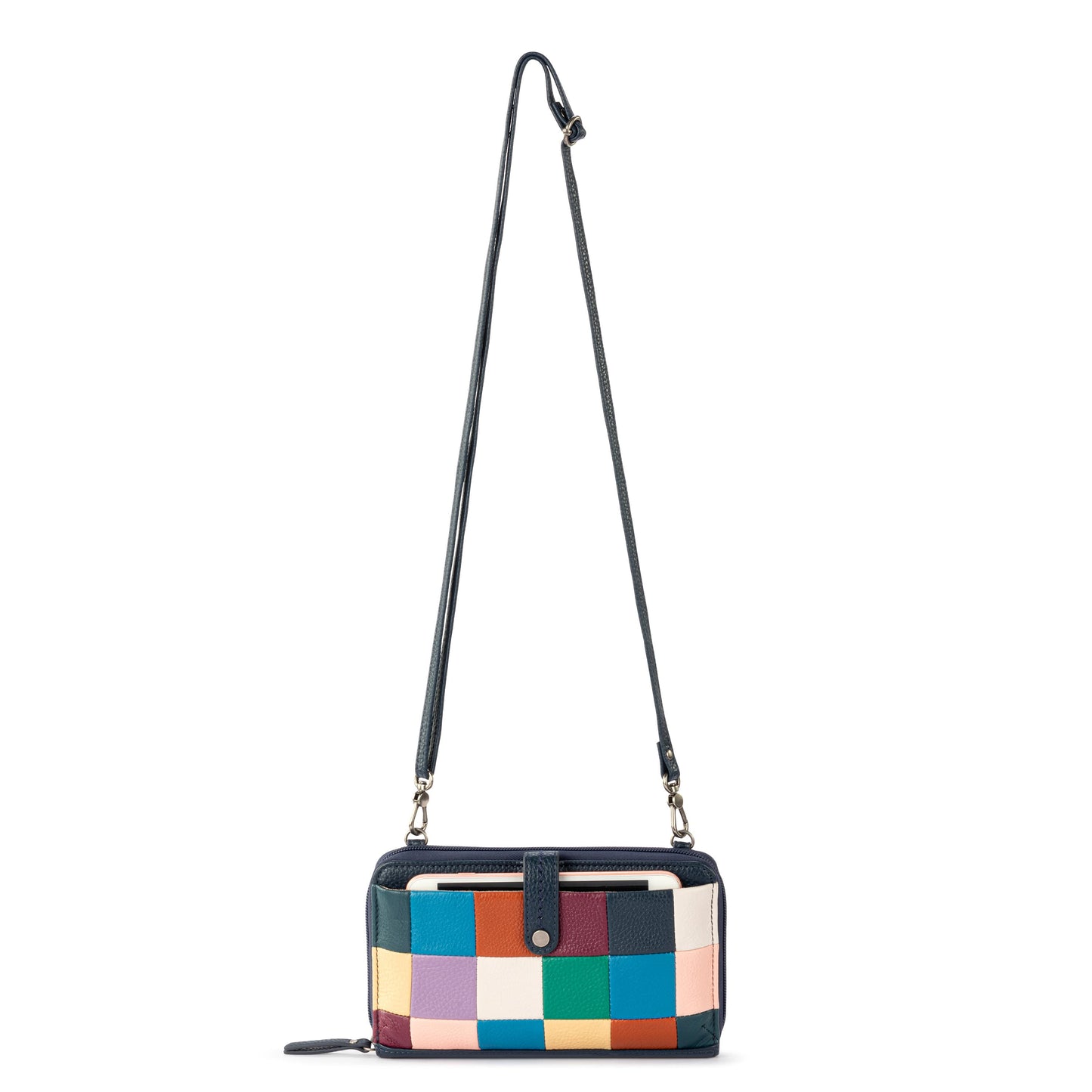 The Sak Iris Large Smartphone Crossbody Leather - |Multi Patch|