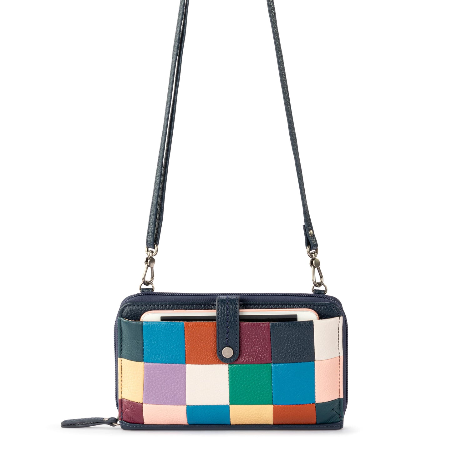 The Sak Iris Large Smartphone Crossbody Leather - |Multi Patch|