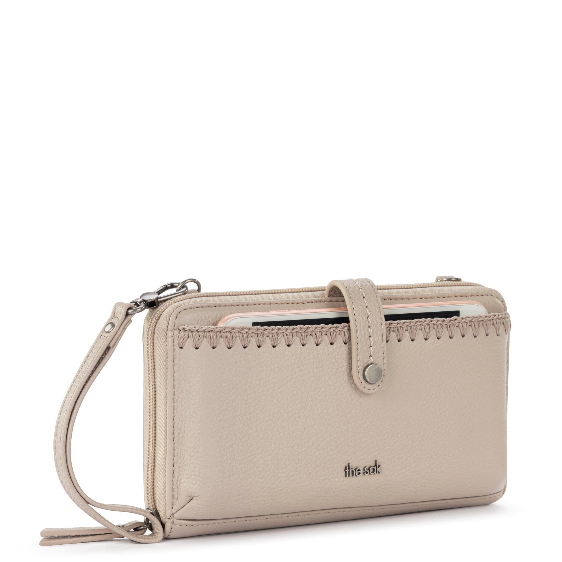 The Sak Iris Large Smartphone Crossbody Leather - |Sand|