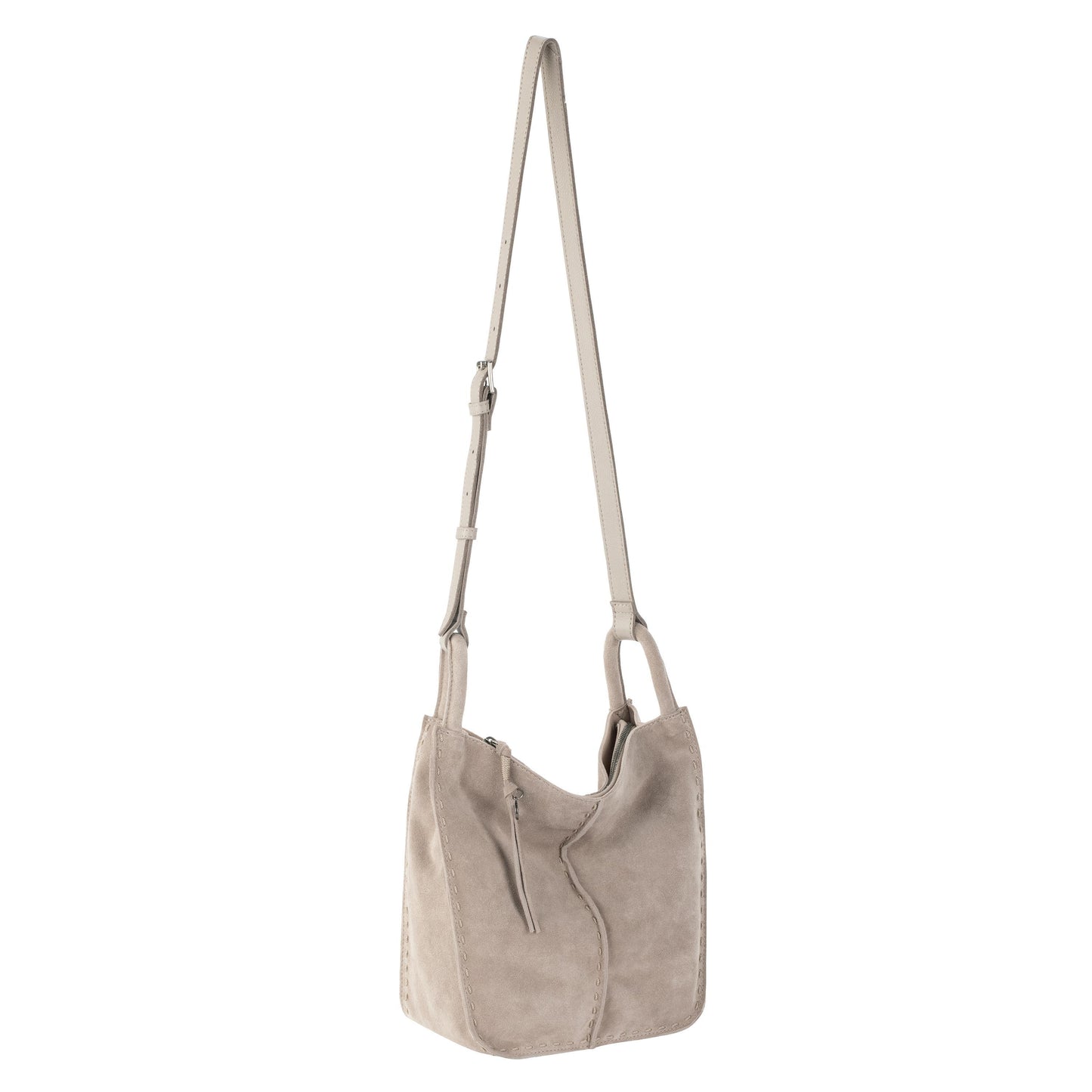 The Sak Los Feliz Slouchy Crossbody Leather - |Sand Suede|