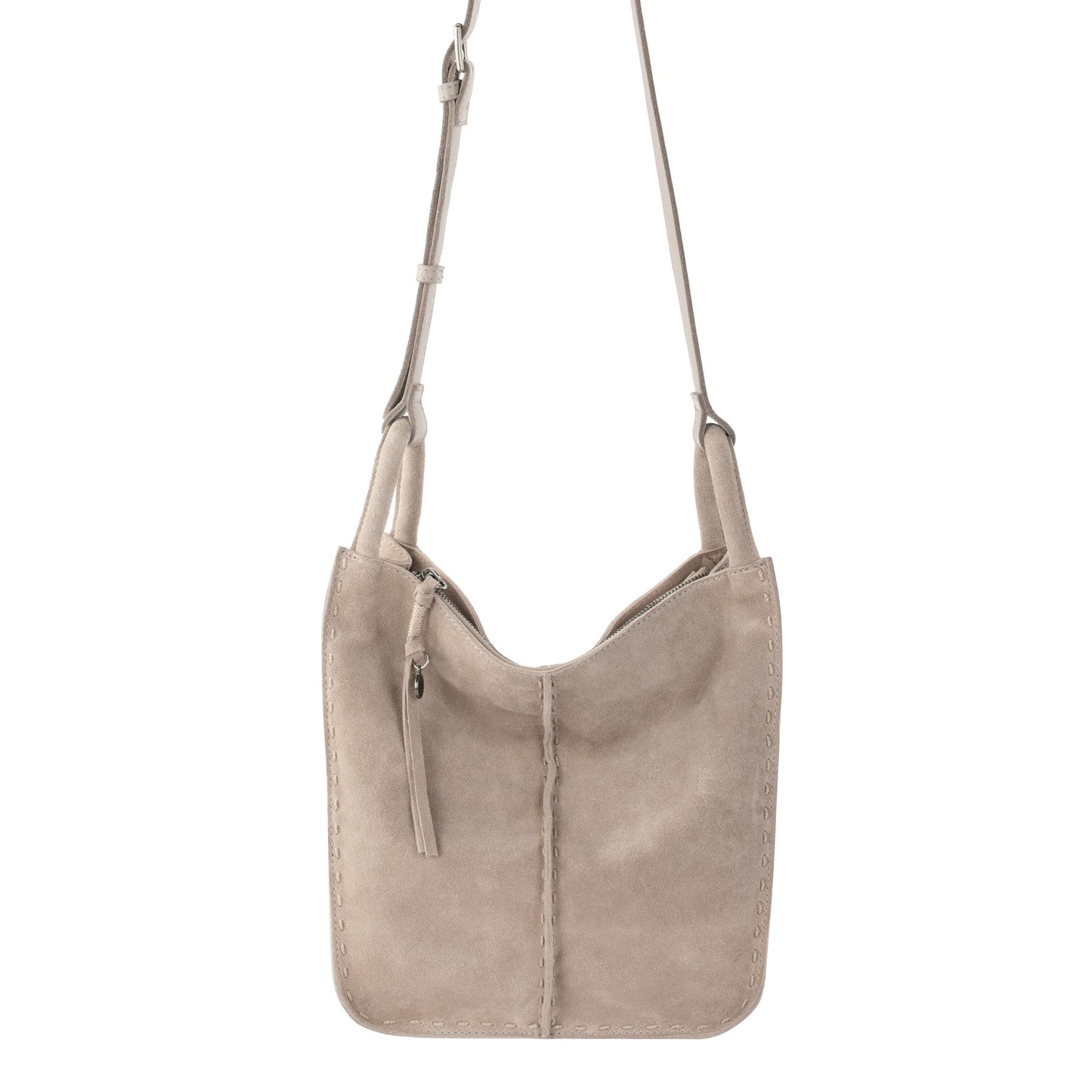 The Sak Los Feliz Slouchy Crossbody Leather - |Sand Suede|