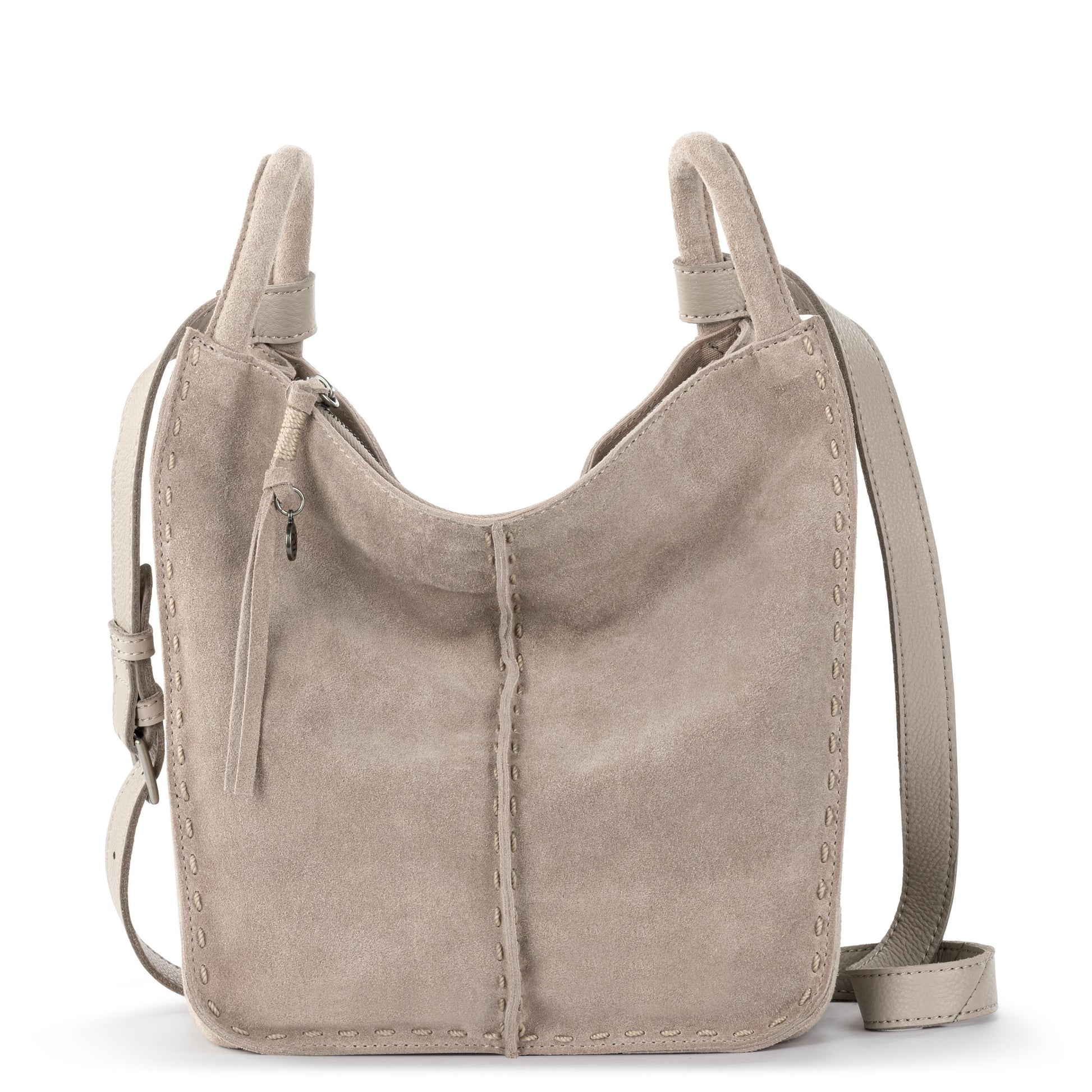The Sak Los Feliz Slouchy Crossbody Leather - |Sand Suede|