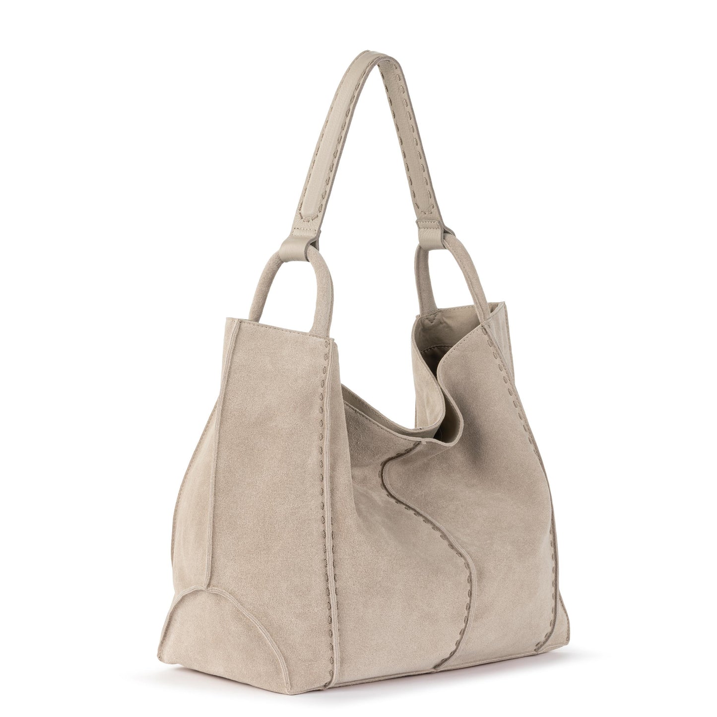 The Sak Los Feliz Slouchy Large Tote Leather - |Sand Suede|