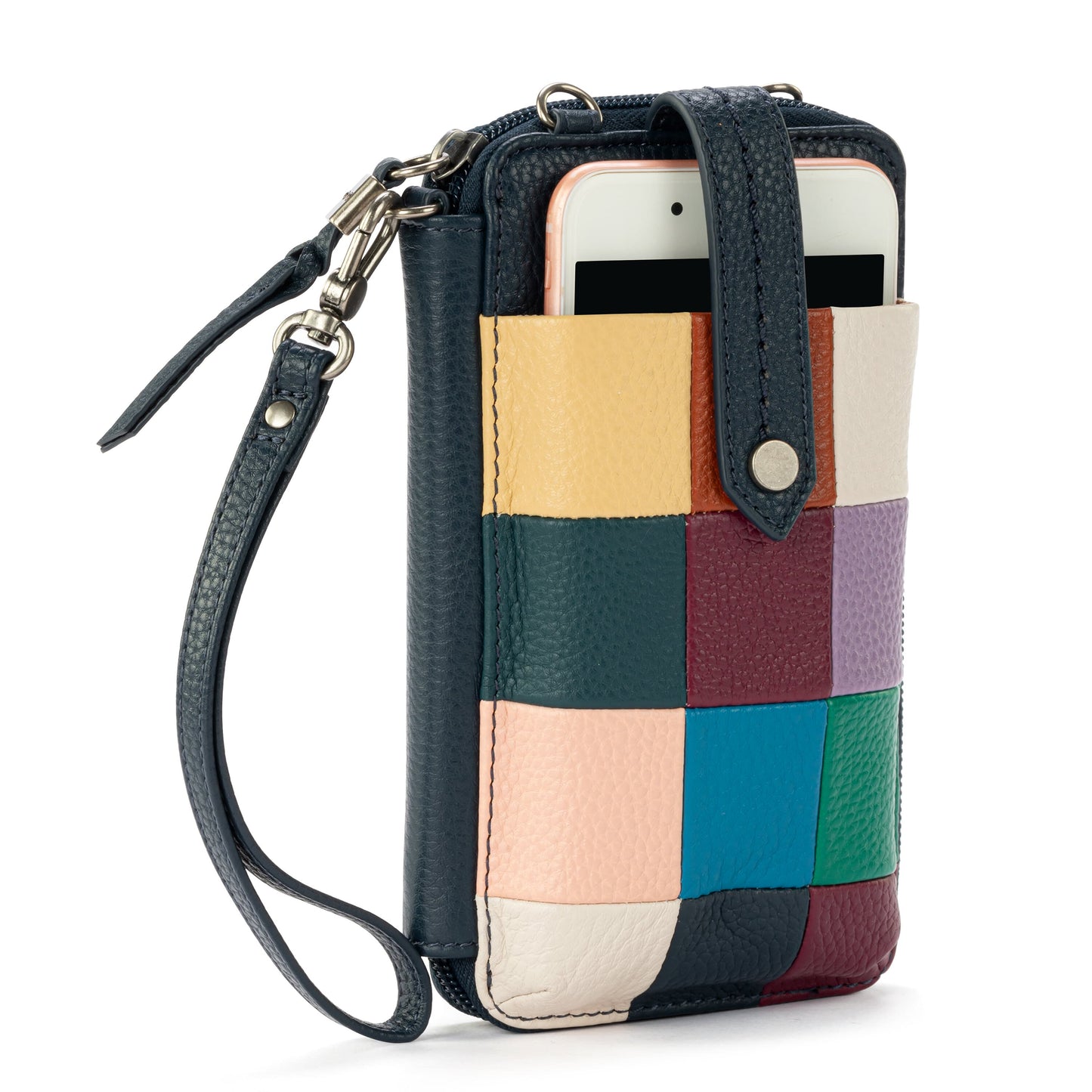 The Sak Silverlake Smartphone Crossbody Leather - |Multi Patch|