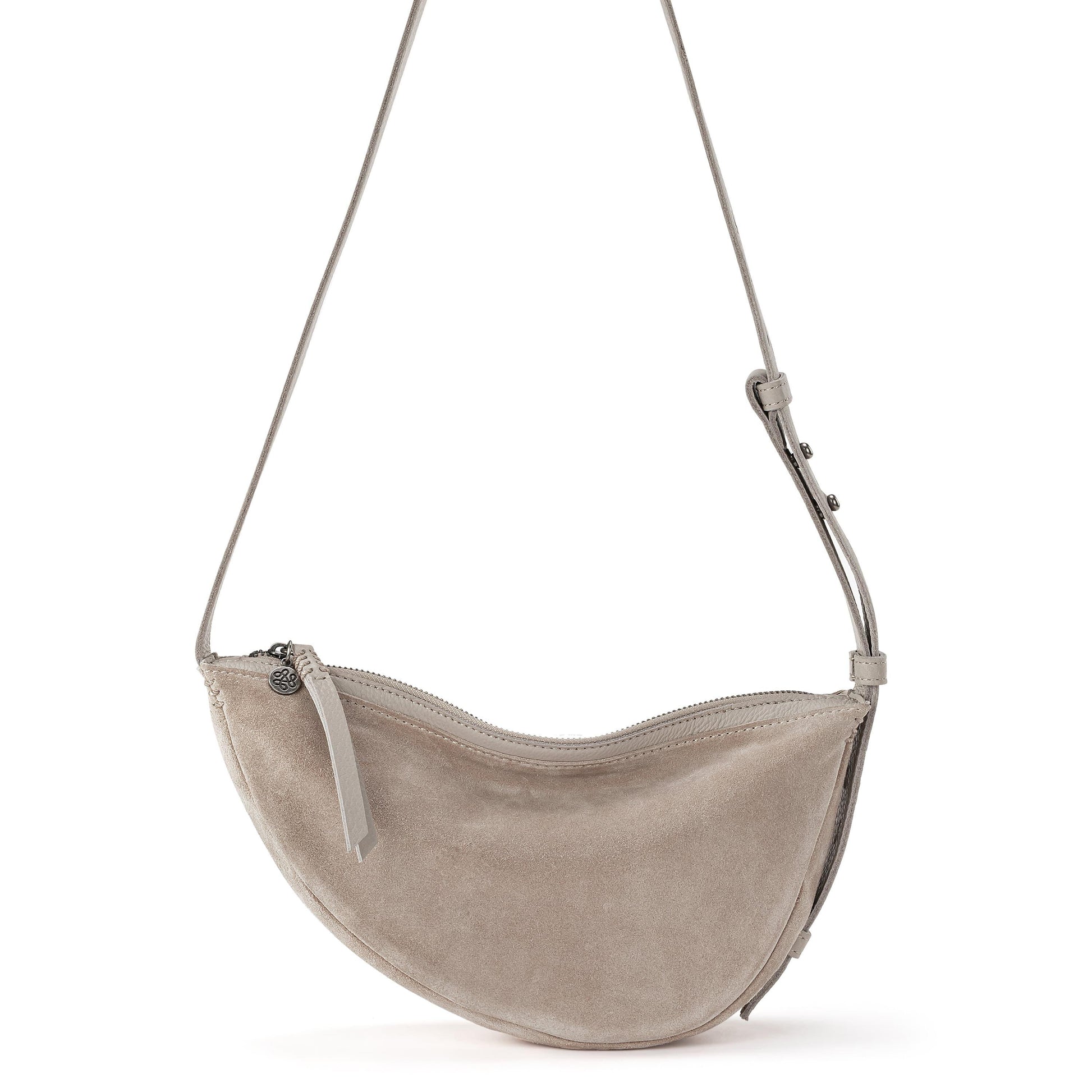 The Sak Tess Sling Bag Leather - |Sand Suede Block|