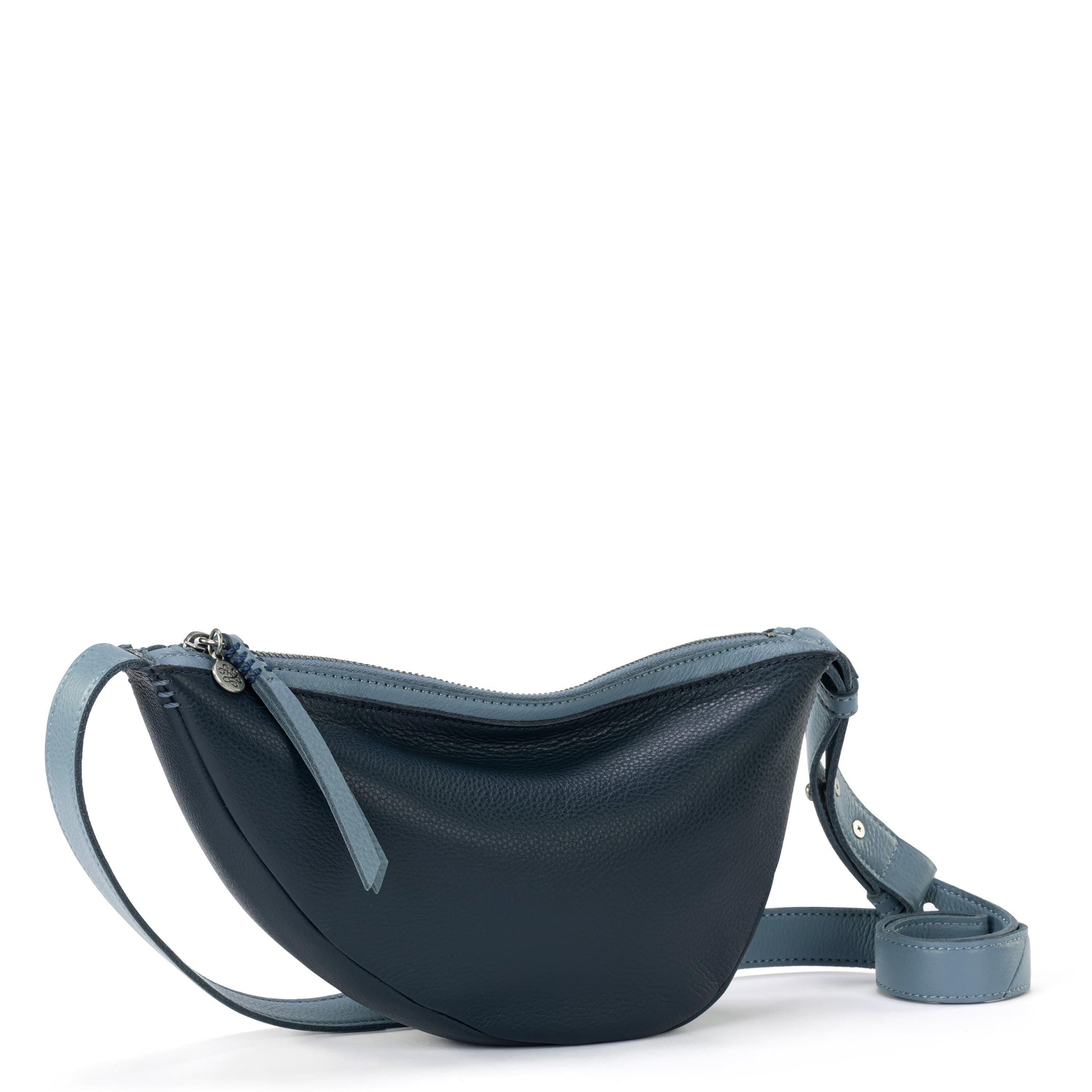 The Sak Tess Sling Bag Leather - |Indigo Block|