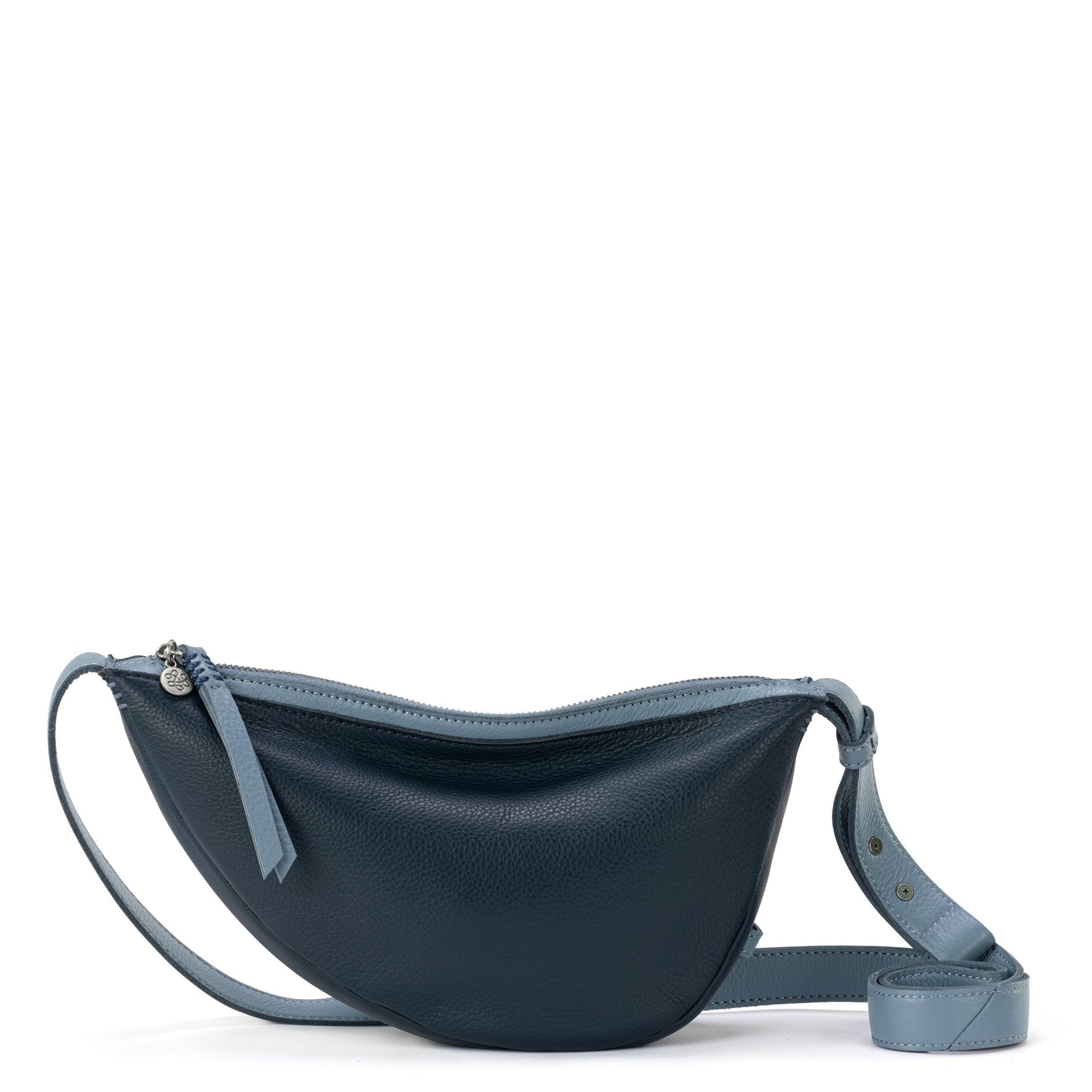 The Sak Tess Sling Bag Leather - |Indigo Block|