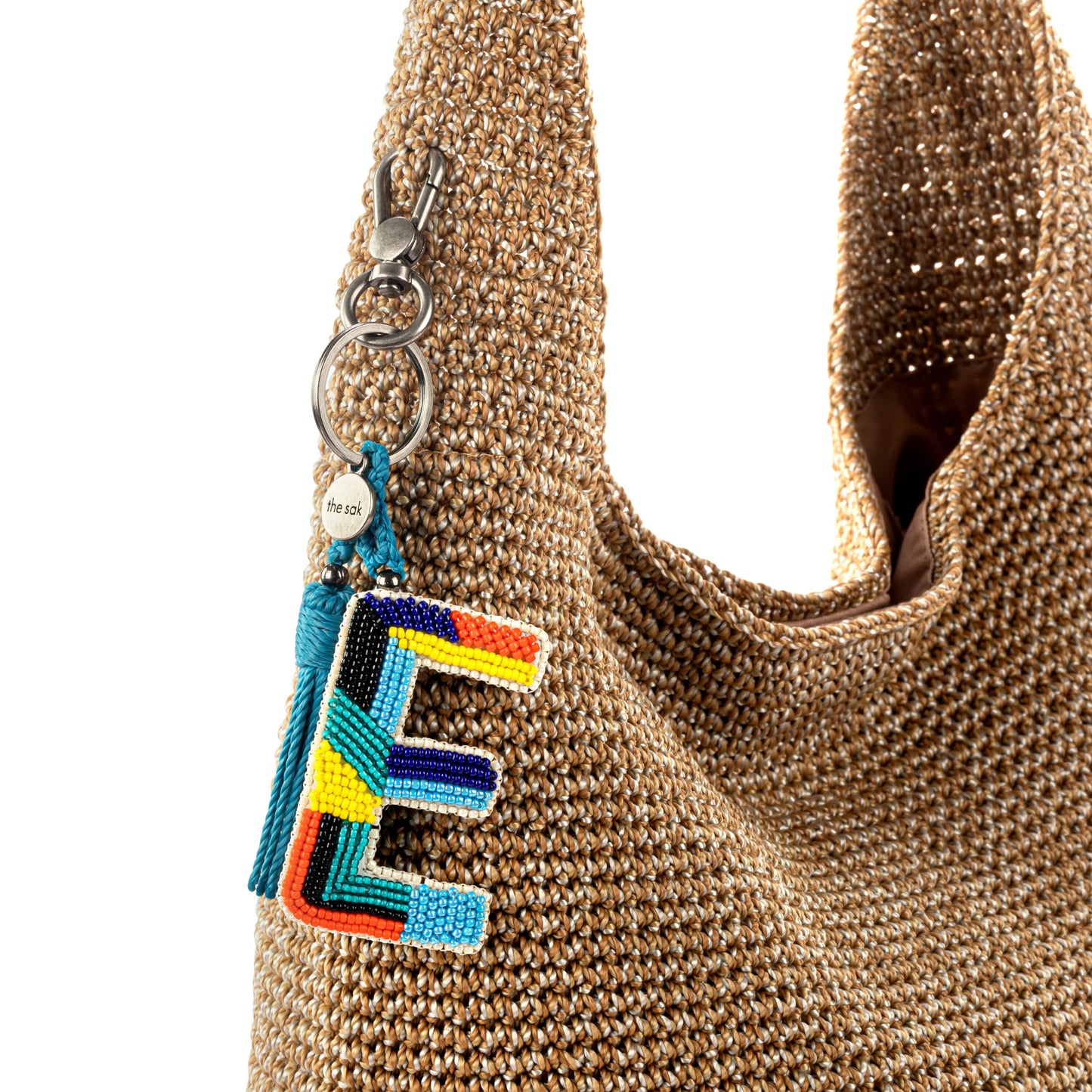 The Sak Yarnicharmz Letter Dangle Crochet - |E|