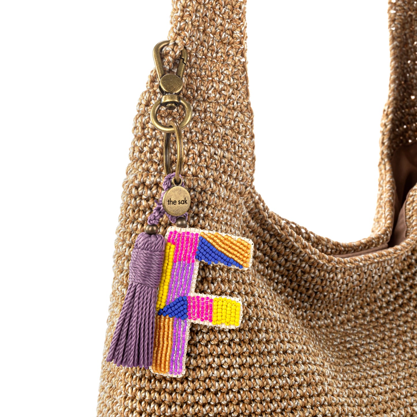 The Sak Yarnicharmz Letter Dangle Crochet - |F|