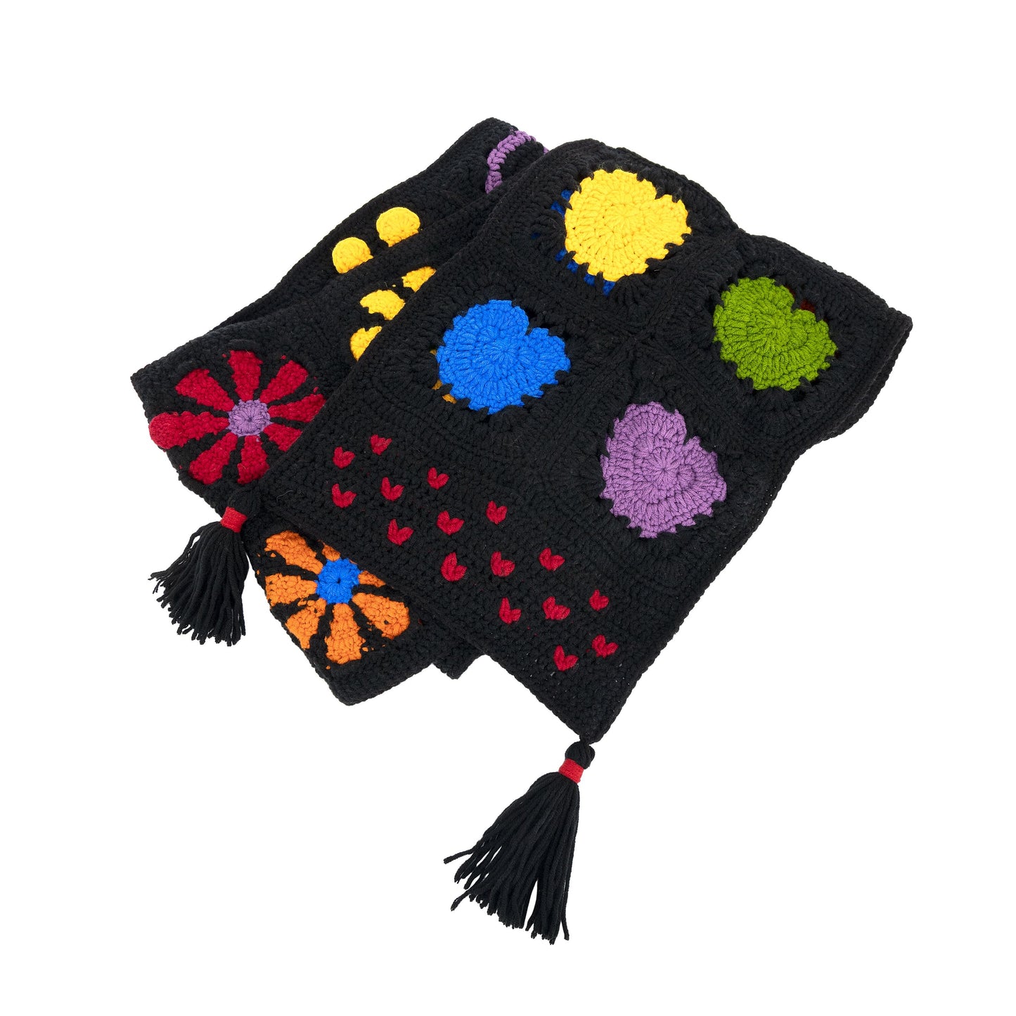 The Sak Haven Cozy Scarf - |Black Peace and Love|