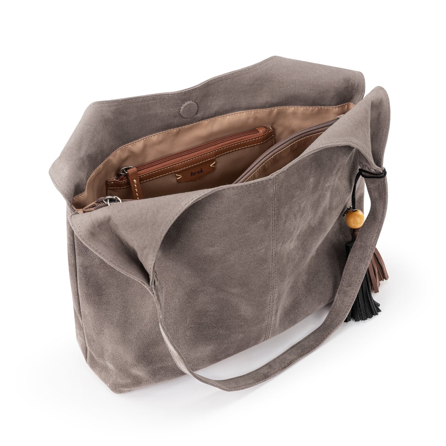The Sak Huntley Hobo Leather - |Mushroom Suede|