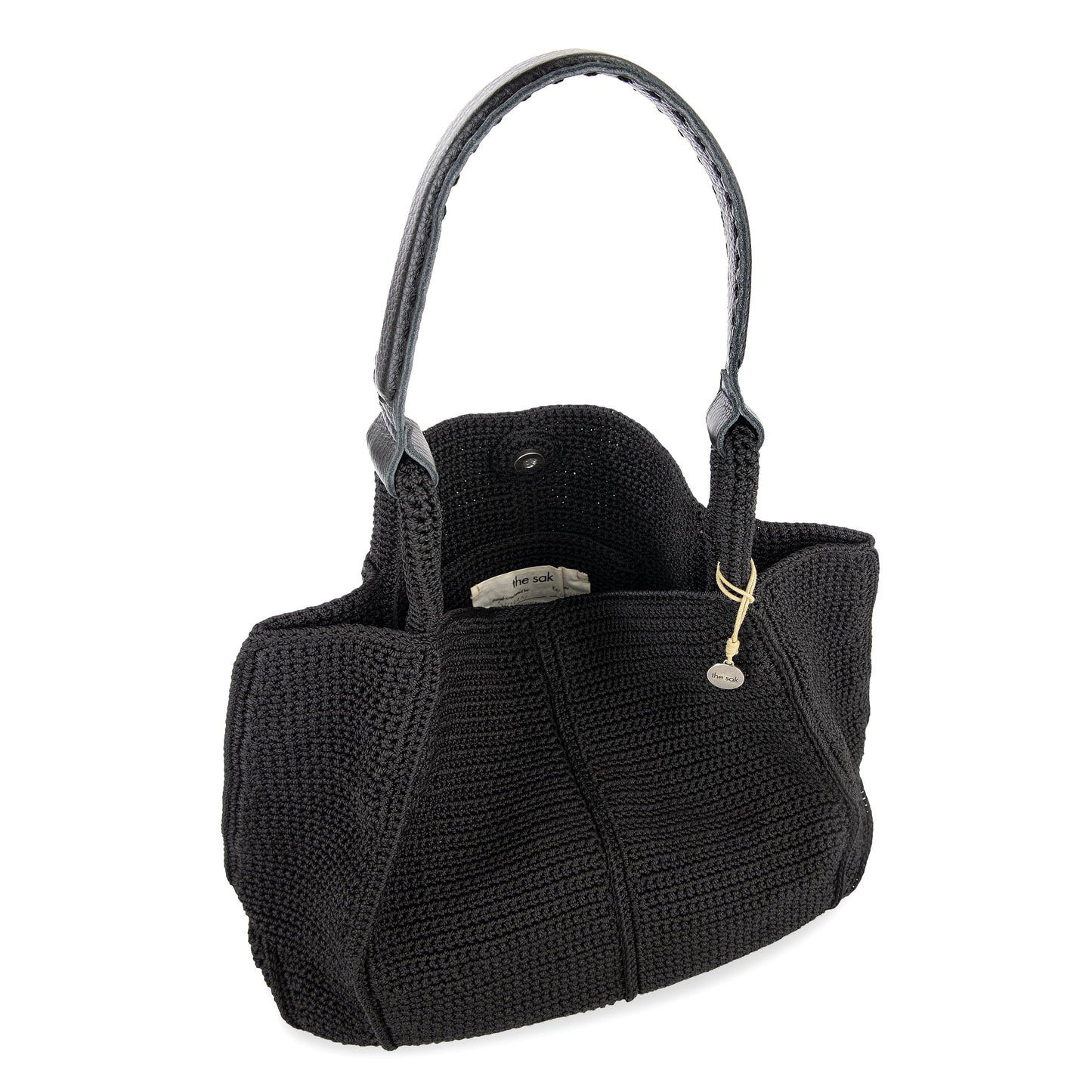 The Sak Los Feliz Slouchy Large Tote Crochet - |Black|