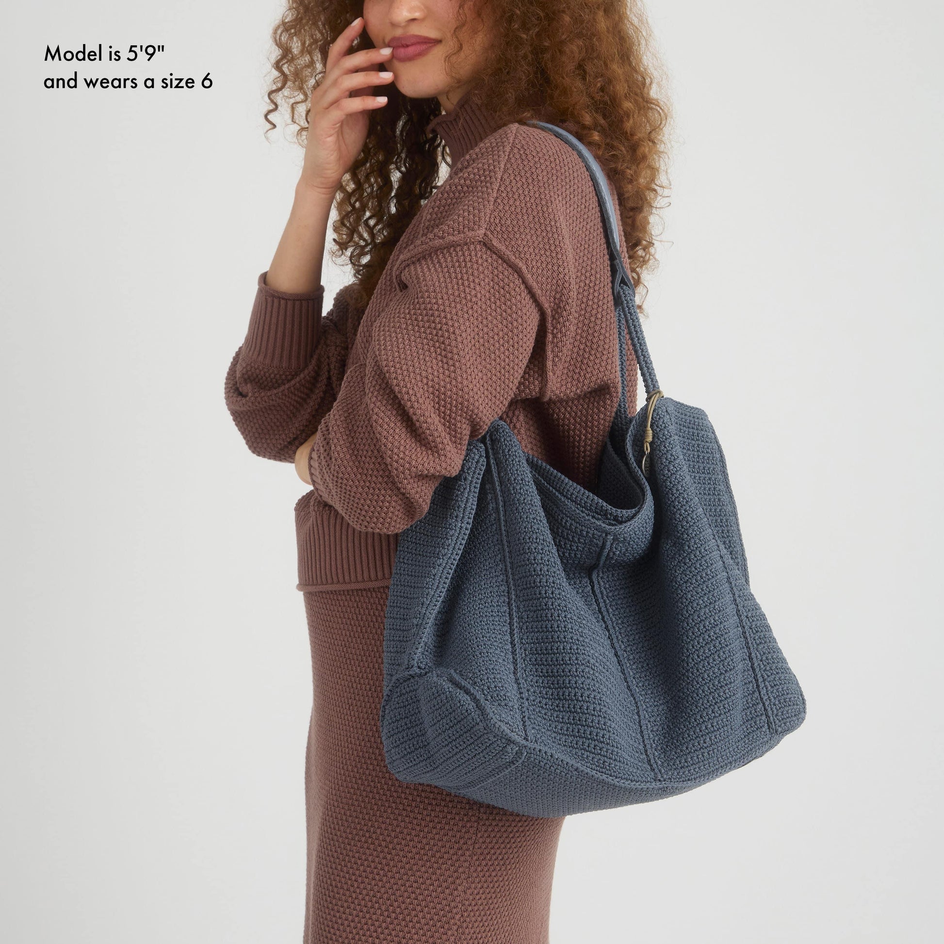 The Sak Los Feliz Slouchy Large Tote Crochet - |Maritime|